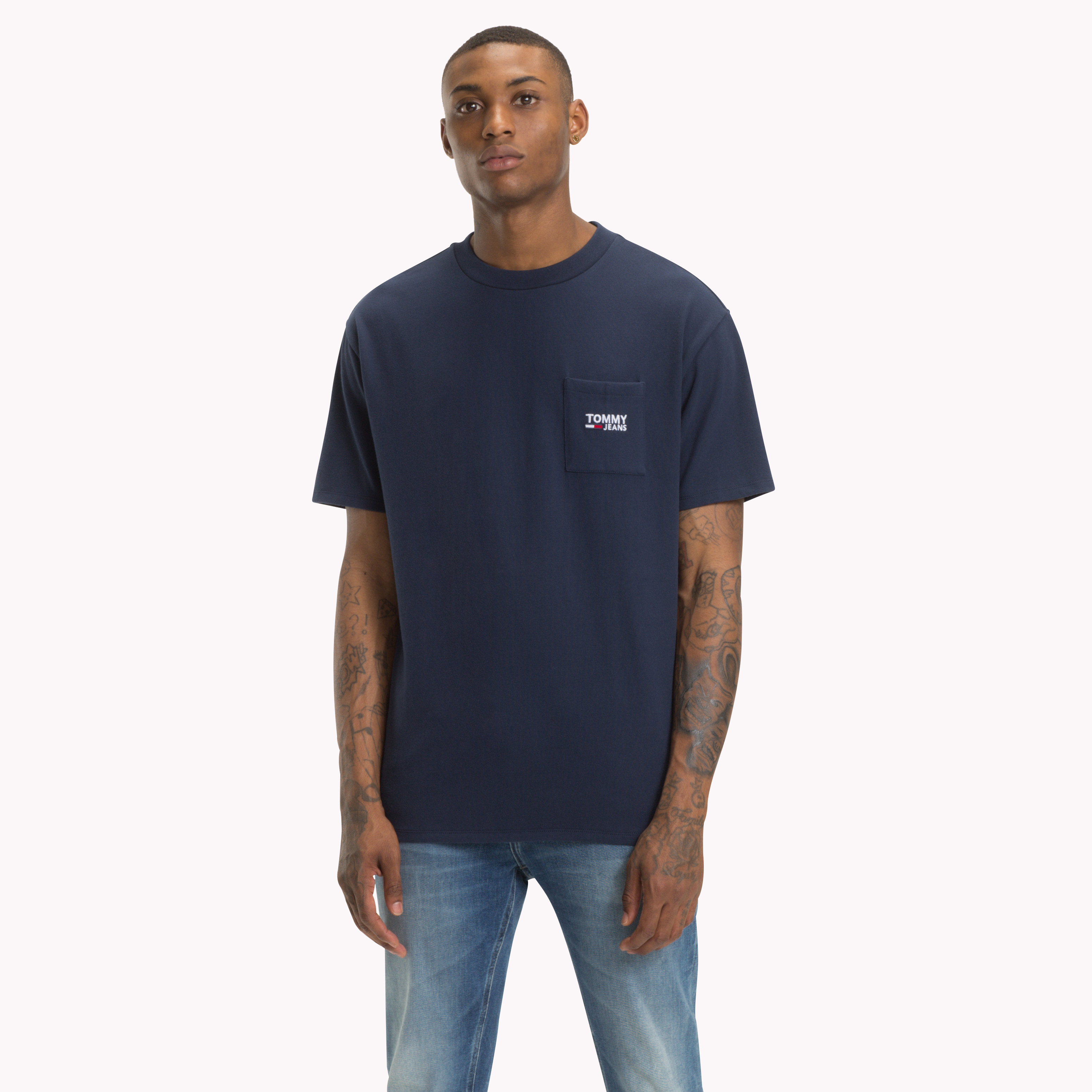 Tommy jeans blue t shirt hotsell