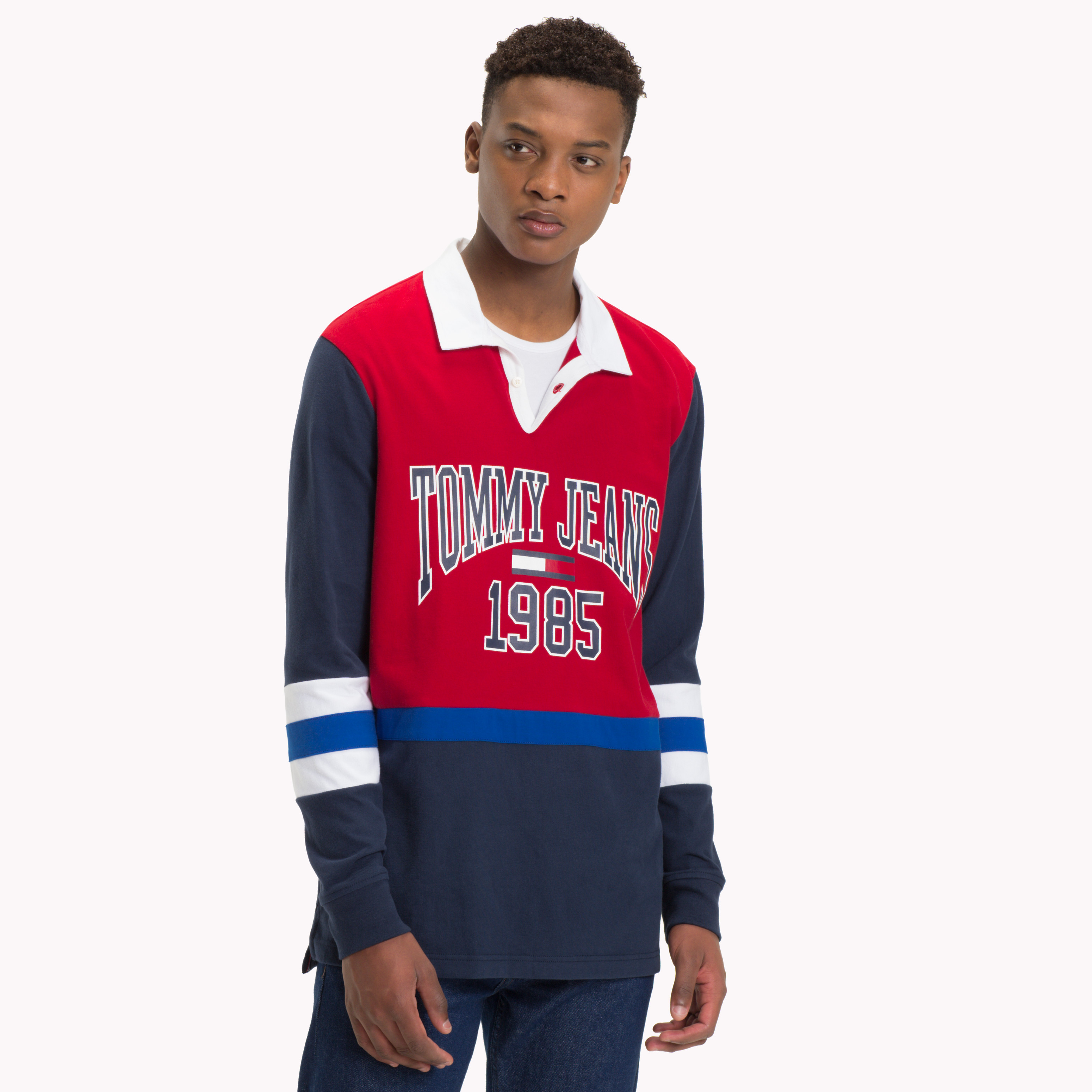 tommy jeans classic rugby shirt