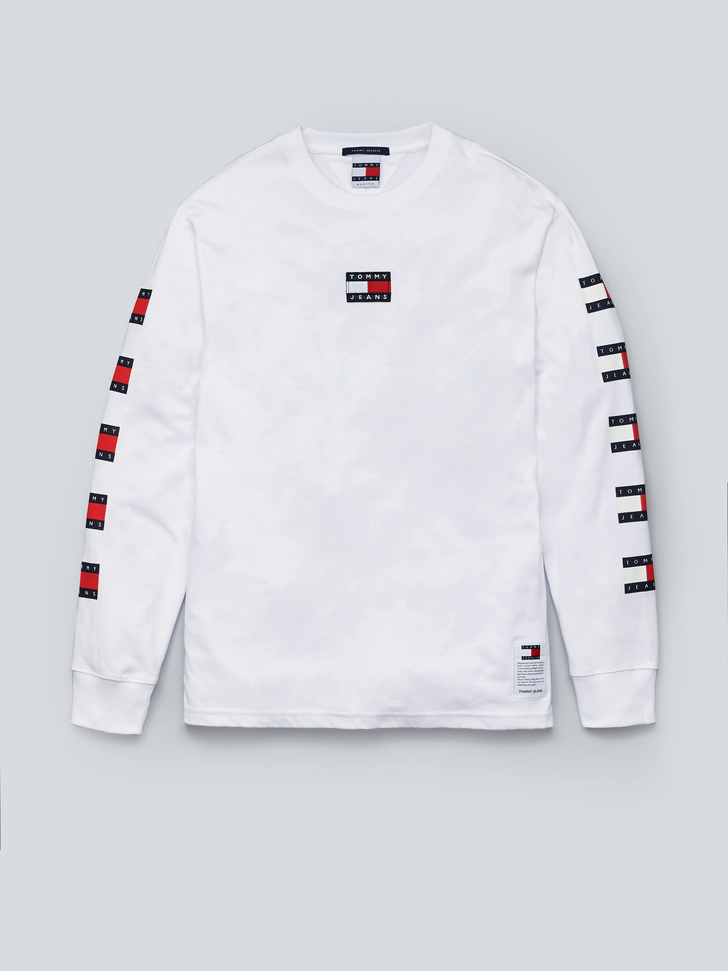 Tommy hilfiger long sleeve white top Clearance