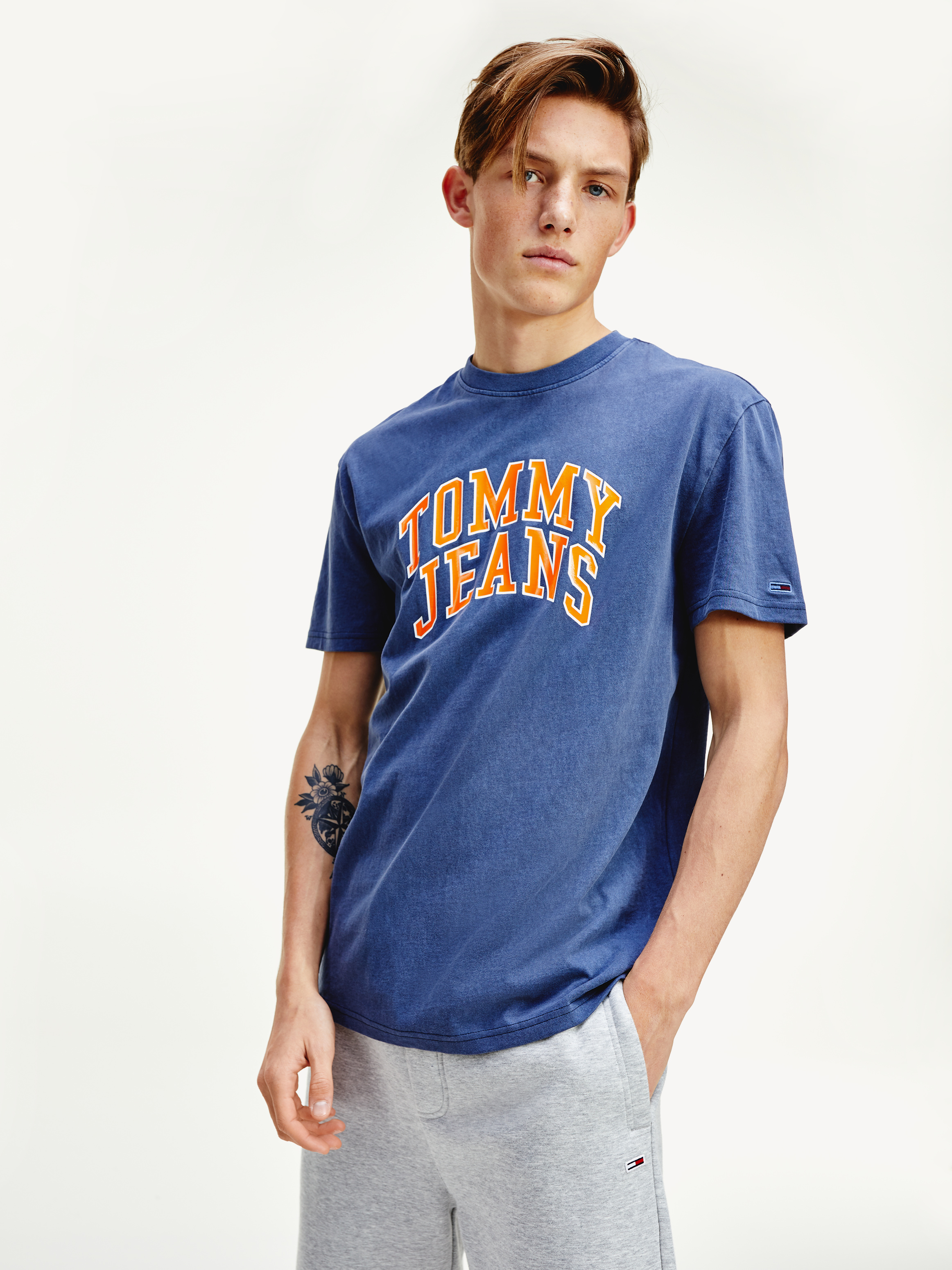 tommy hilfiger varsity t shirt