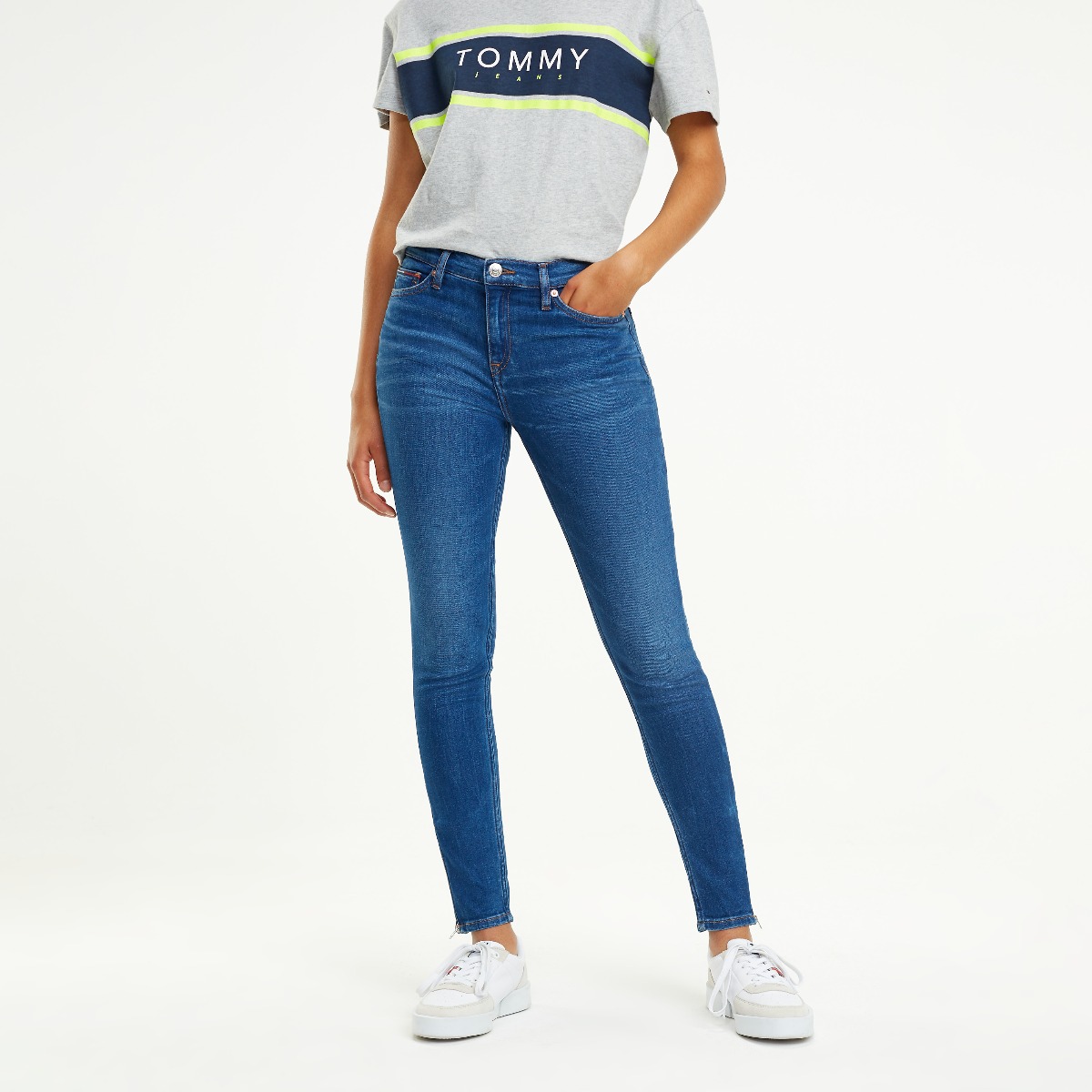 Tommy jeans mid rise skinny outlet nora