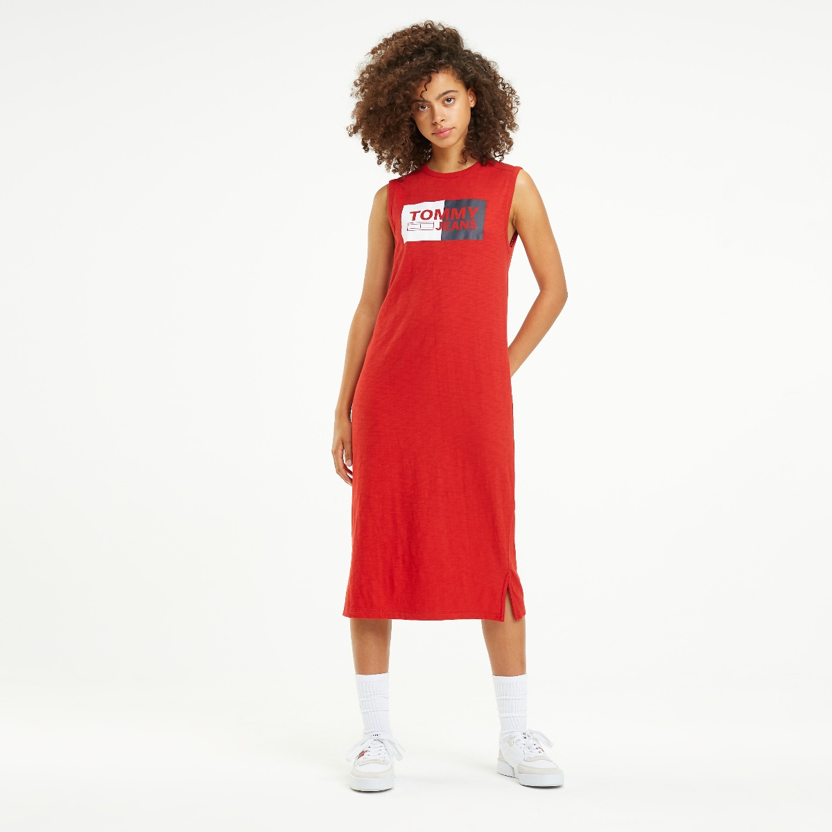 tommy hilfiger logo tank dress