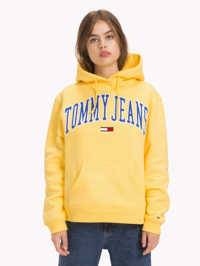 Tommy hilfiger hoodie gold Clearance