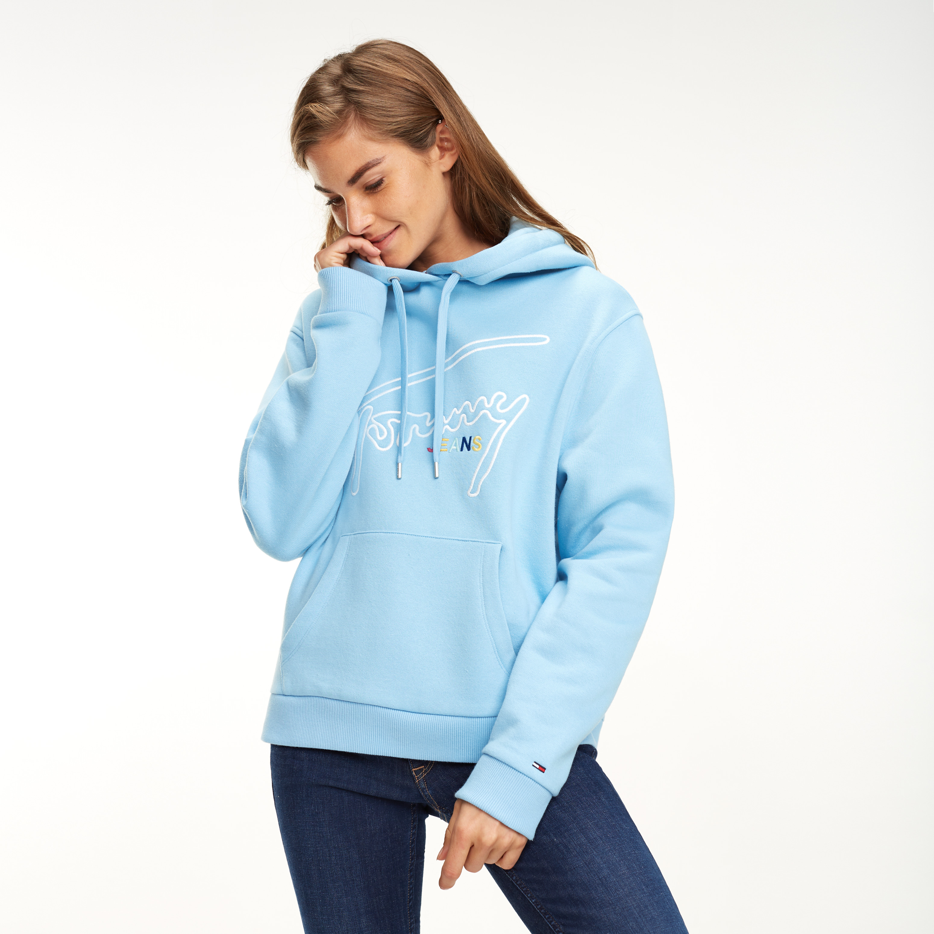 Tommy jeans signature outlet pullover hoodie