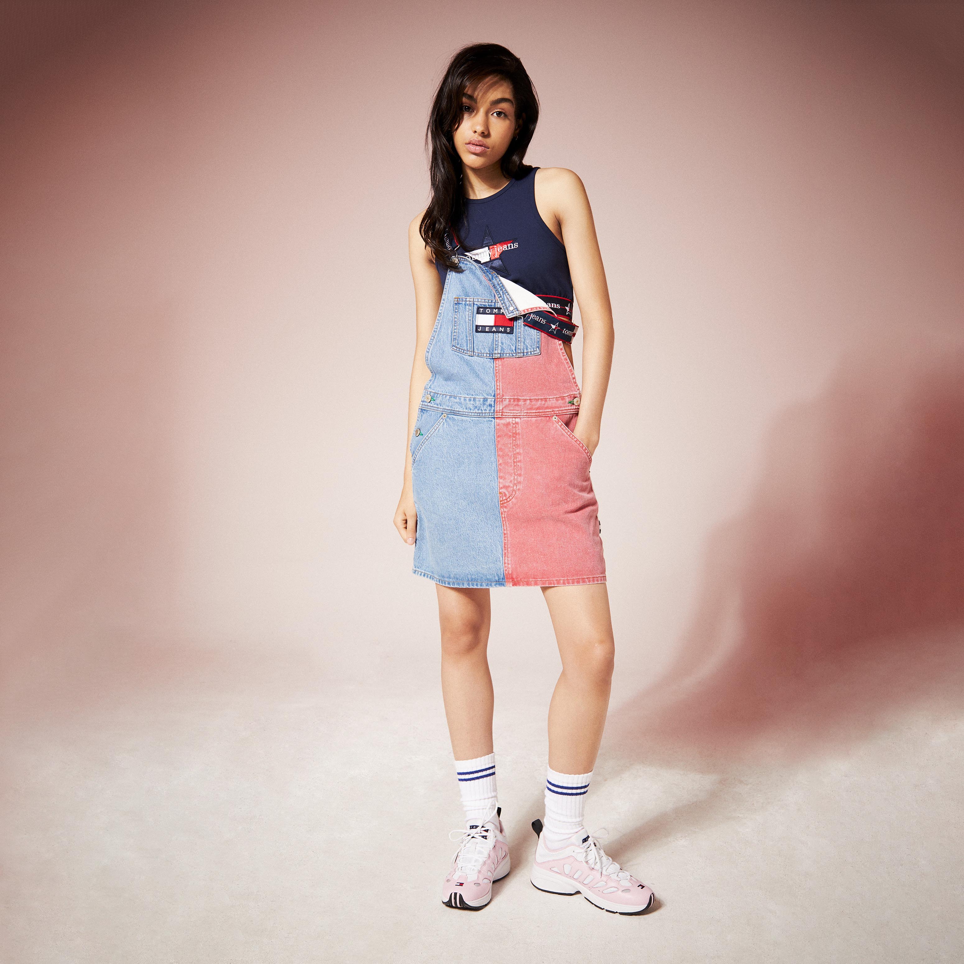 tommy hilfiger overall skirt