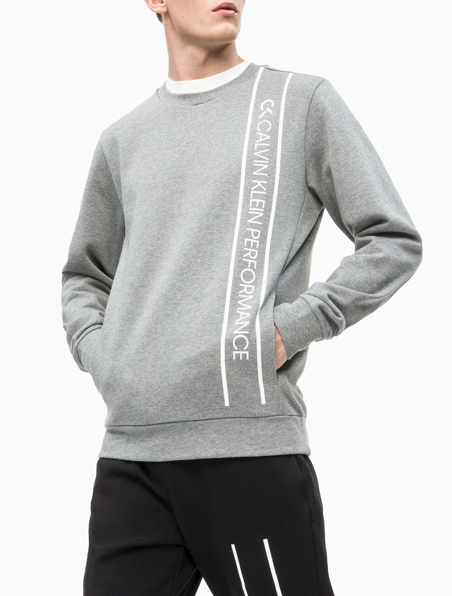 Calvin klein performance outlet grey sweatshirt