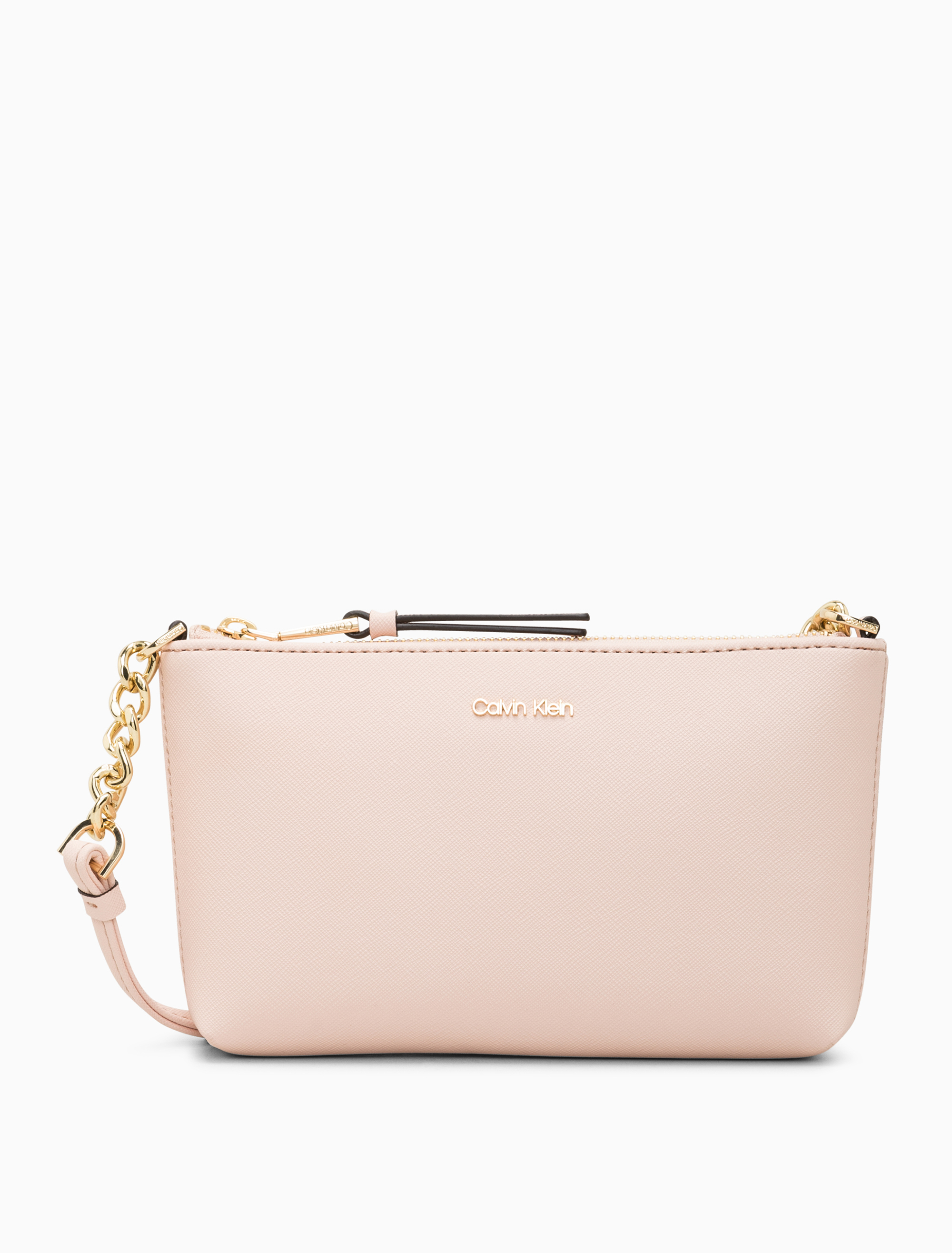 saffiano leather chainlink crossbody bag