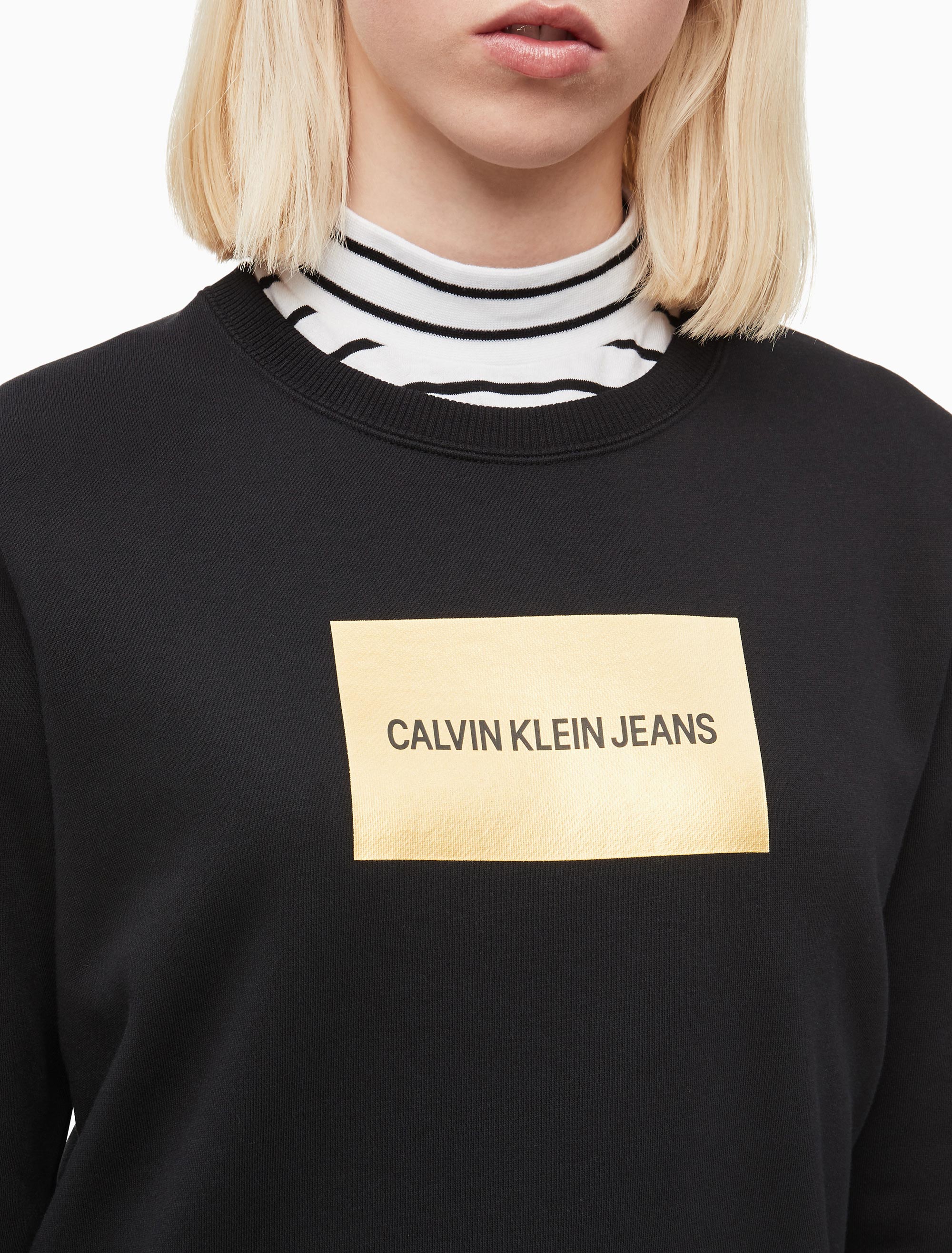 calvin klein gold sweater