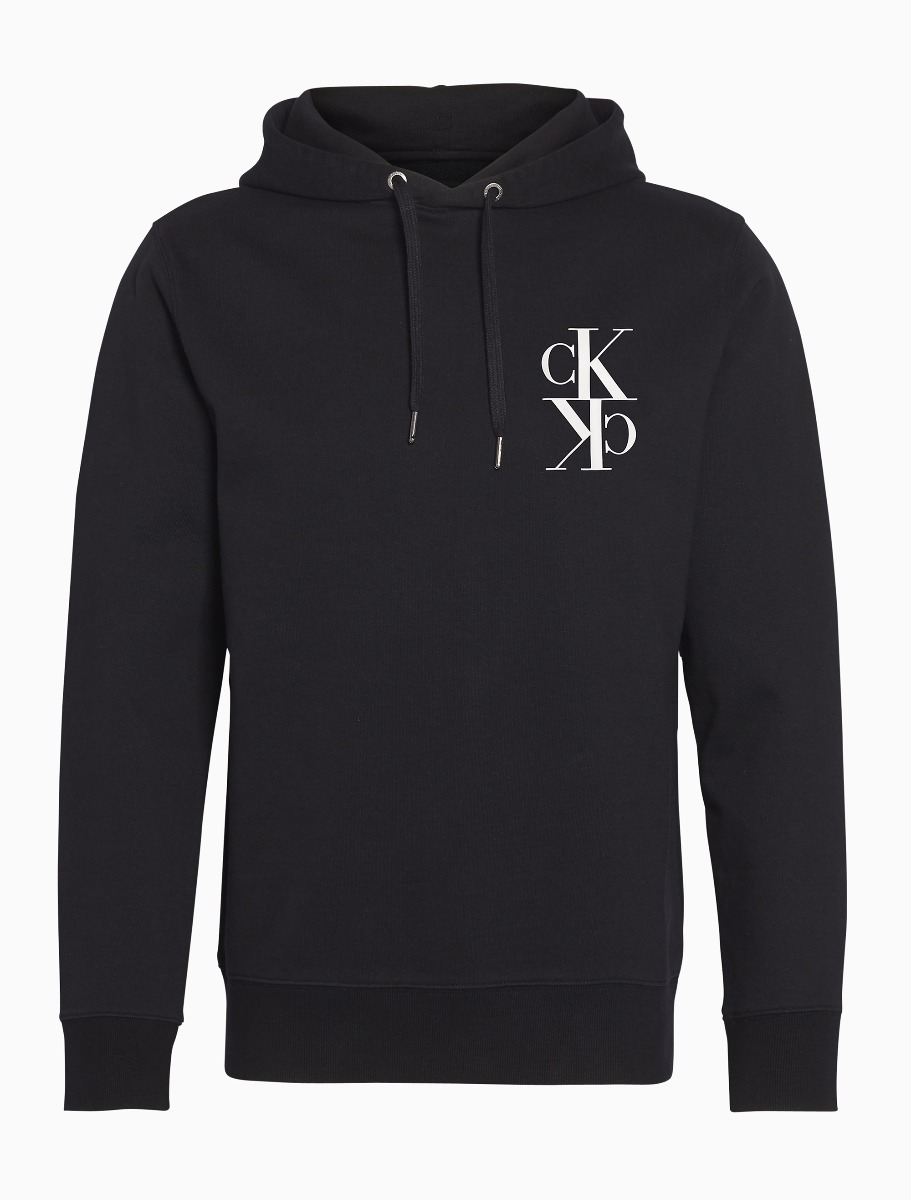 calvin klein monogram logo hoodie