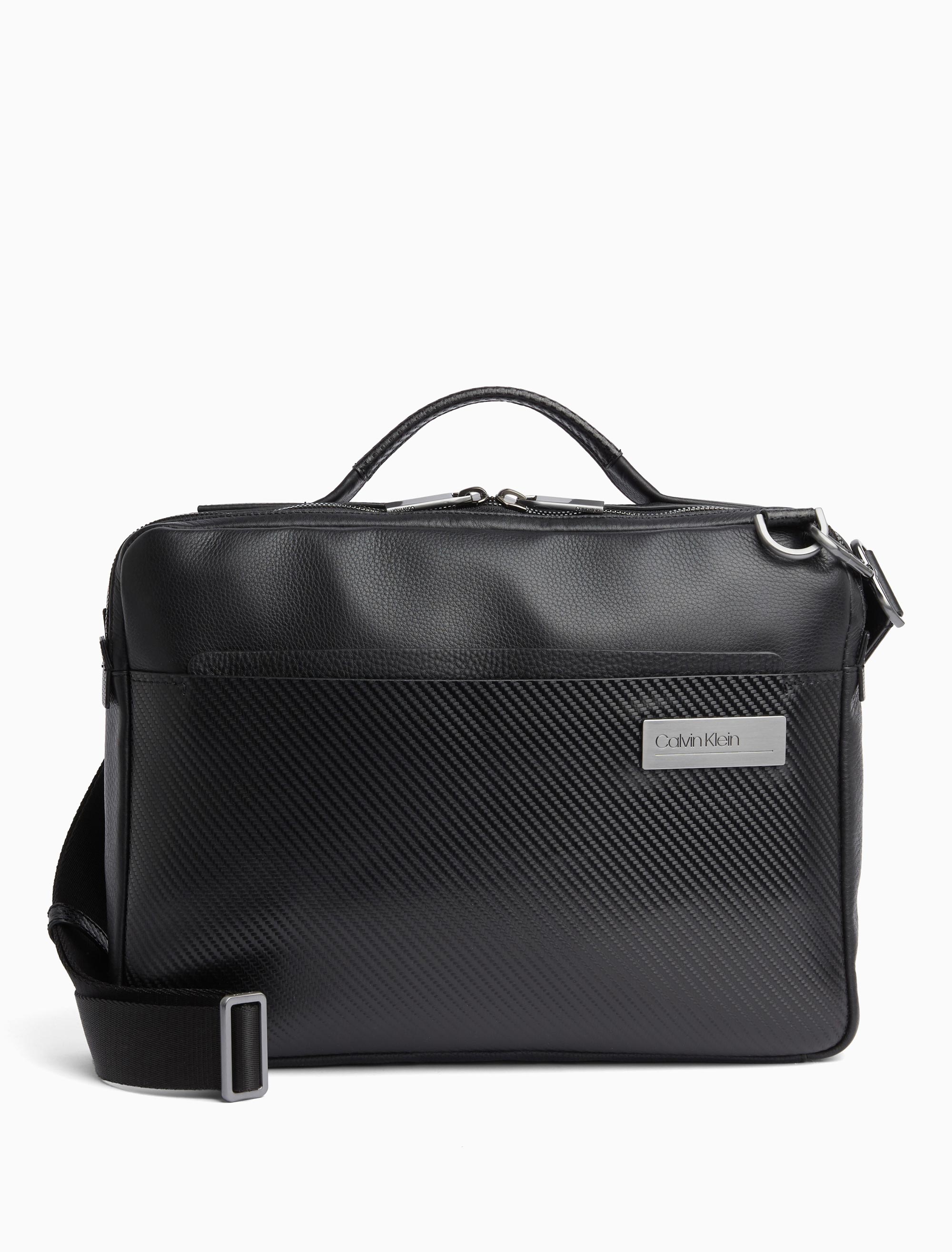 Carbon Top Handle Laptop Bag Bags Calvin Klein