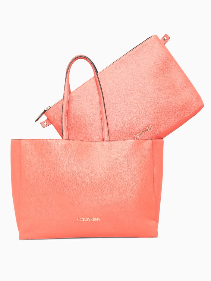Calvin klein orange tote bag Clearance