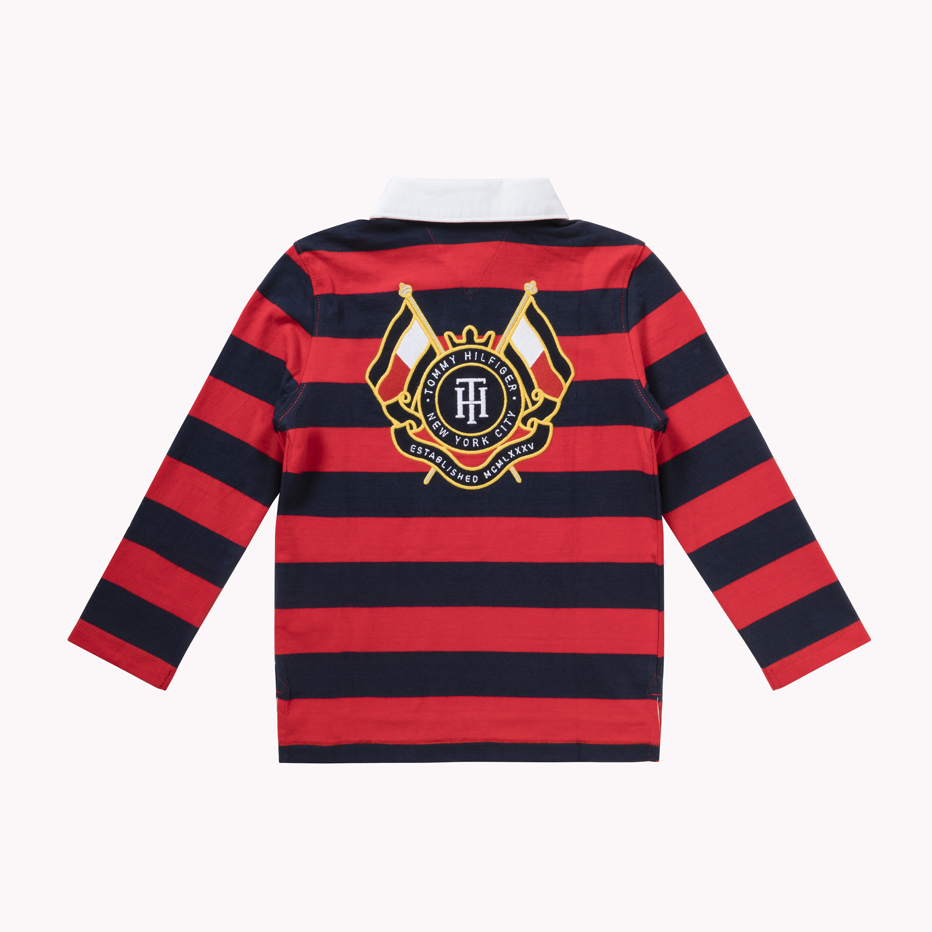 Boys 8-16 Stripe Crest Rugby Shirt | Tommy Hilfiger
