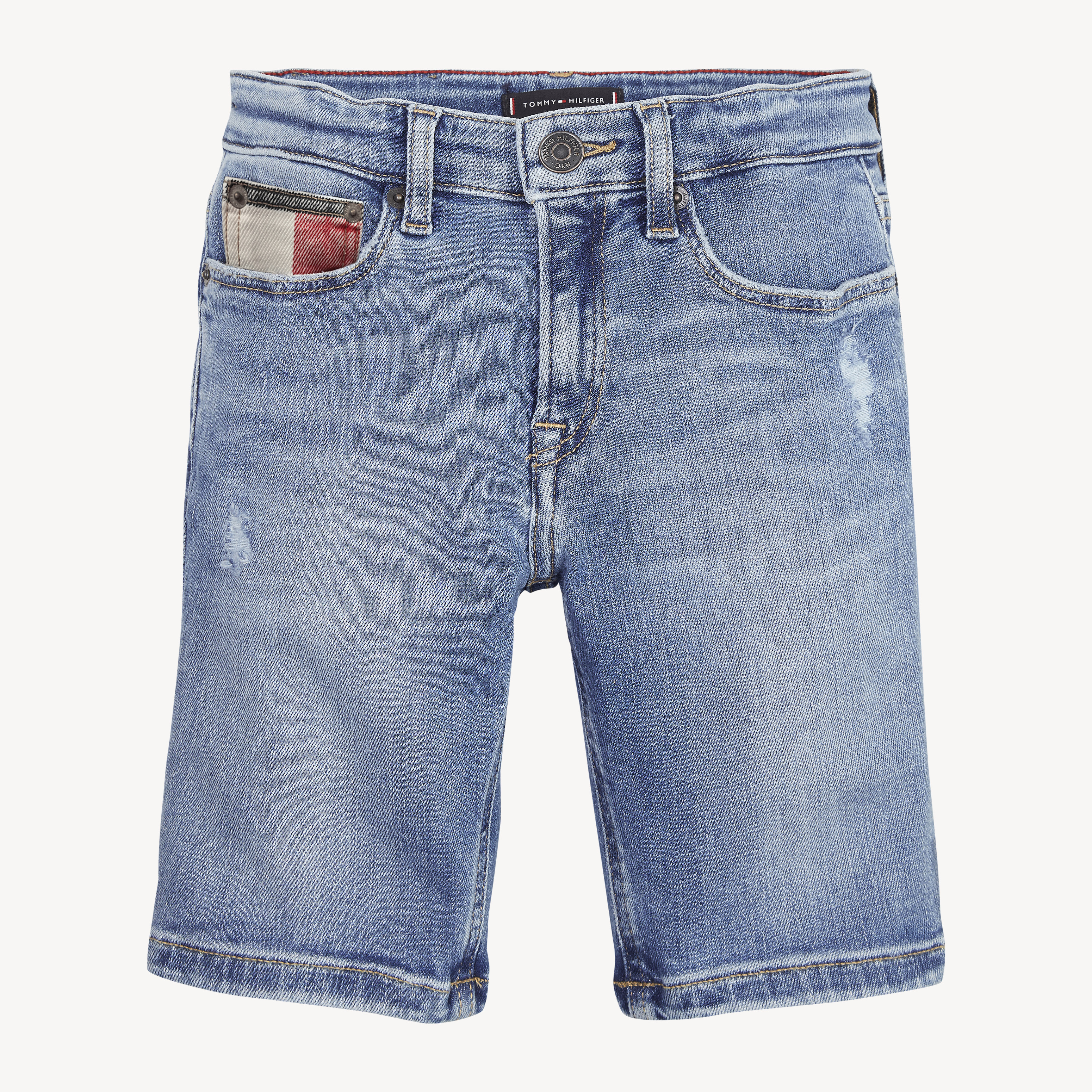 Tapered clearance jean shorts