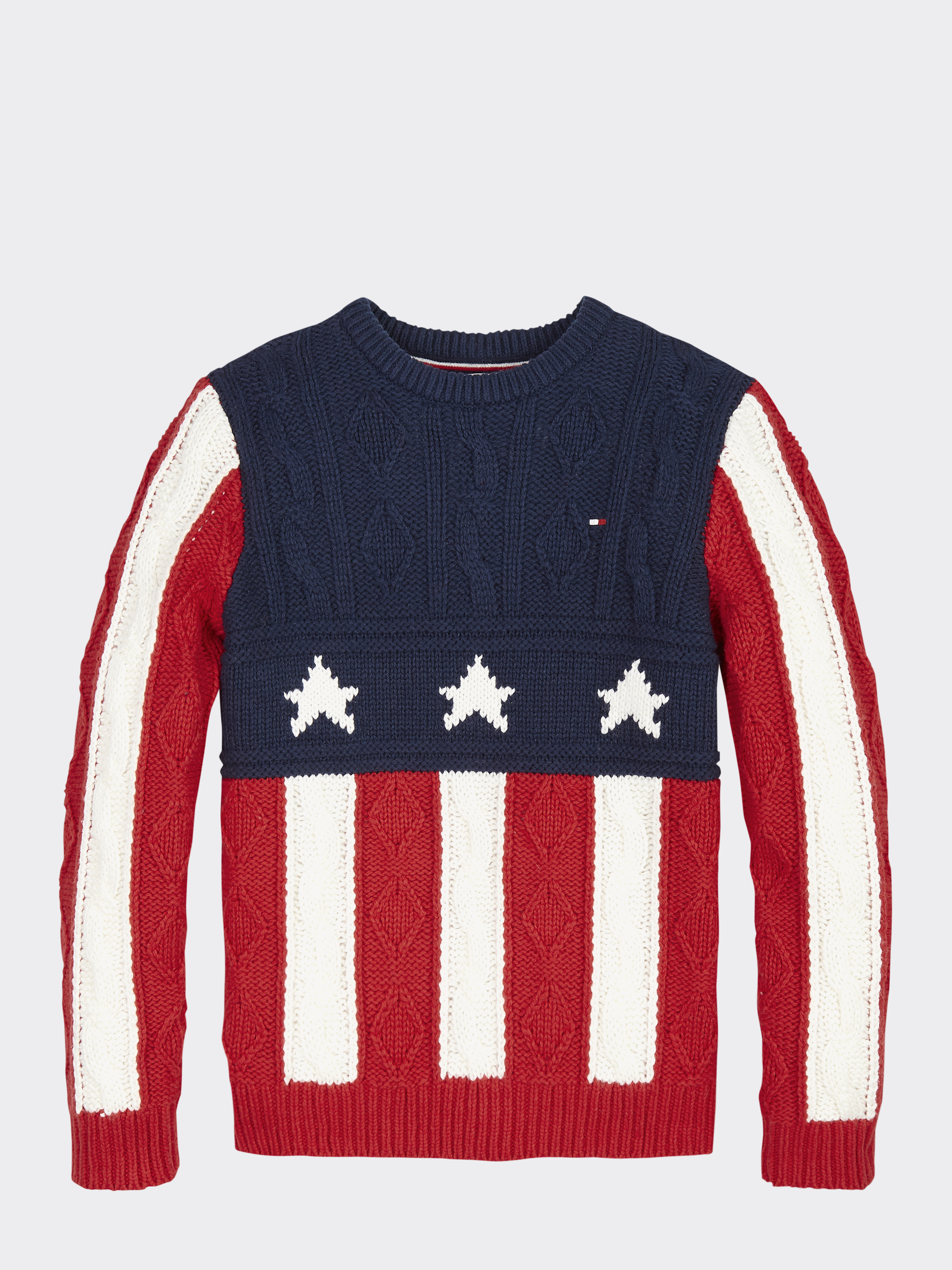 Boys American Flag Jumper Knitwear Tommy Hilfiger
