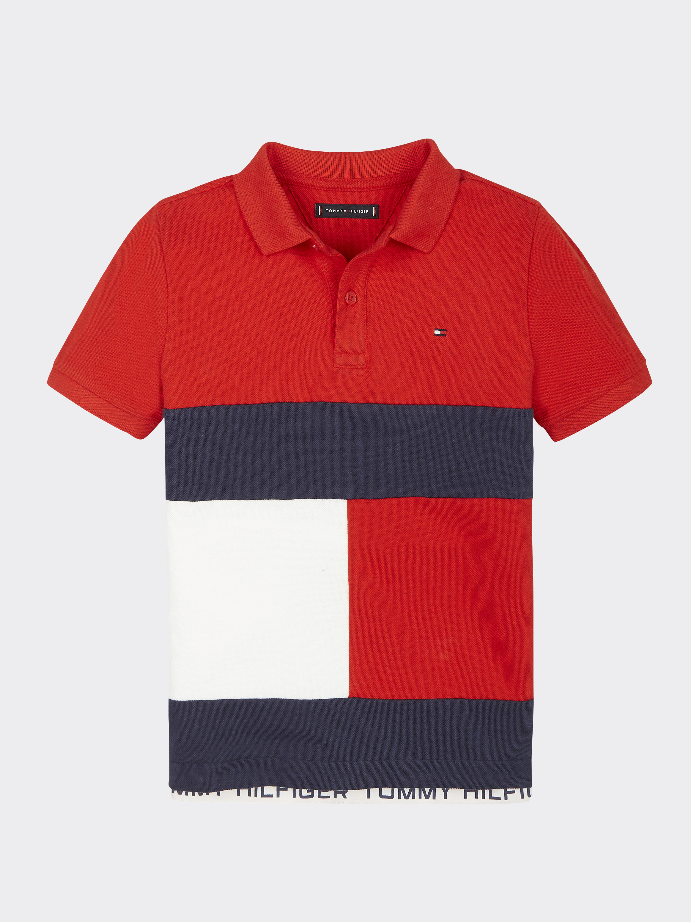 Boys 8 16 Colour blocked Flag Polo Polo Shirts Tommy Hilfiger