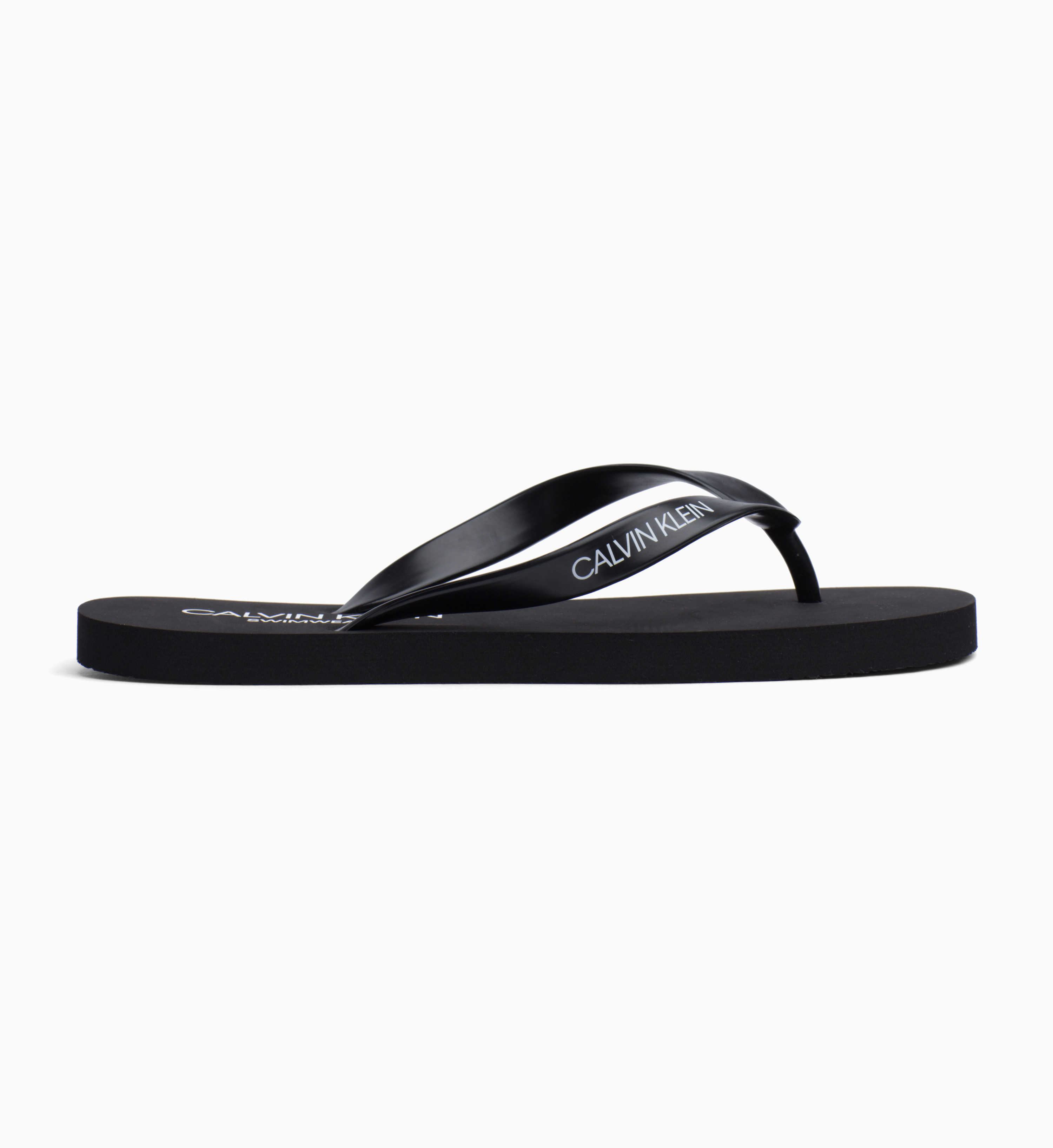 calvin klein sabella leather flip flops