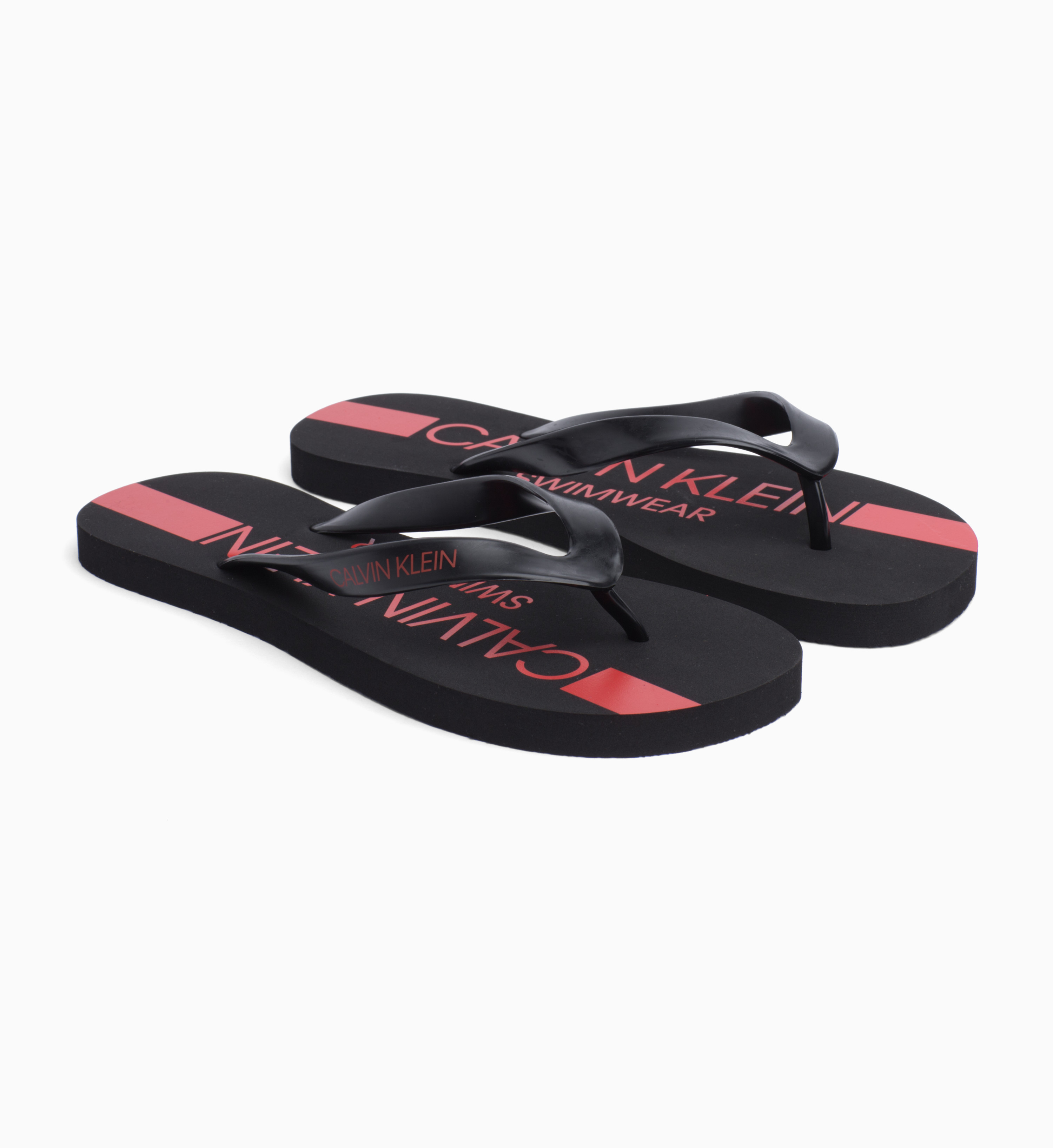 calvin klein sabella leather flip flops
