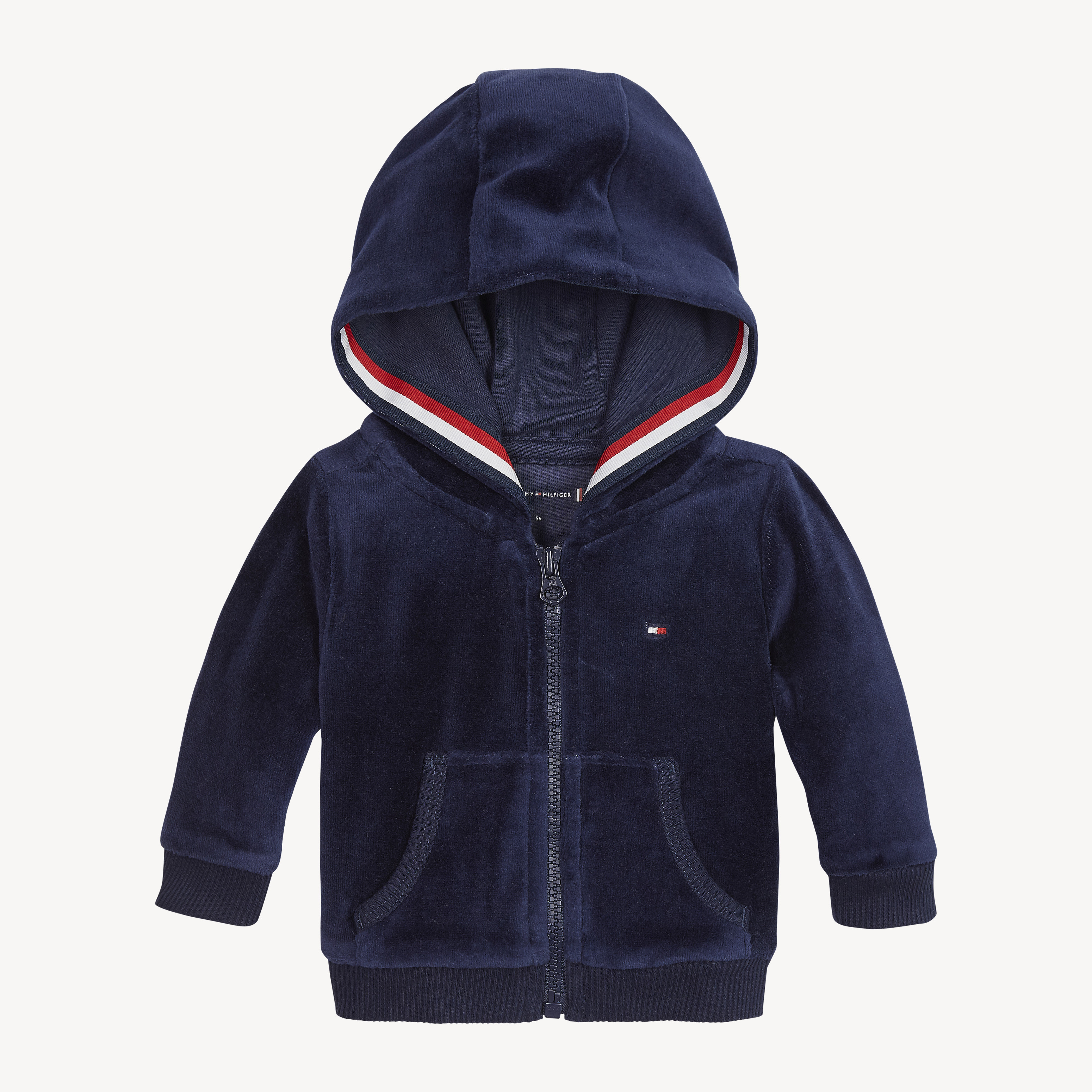 Baby Baby Velour Hoodie Baby Tommy Hilfiger