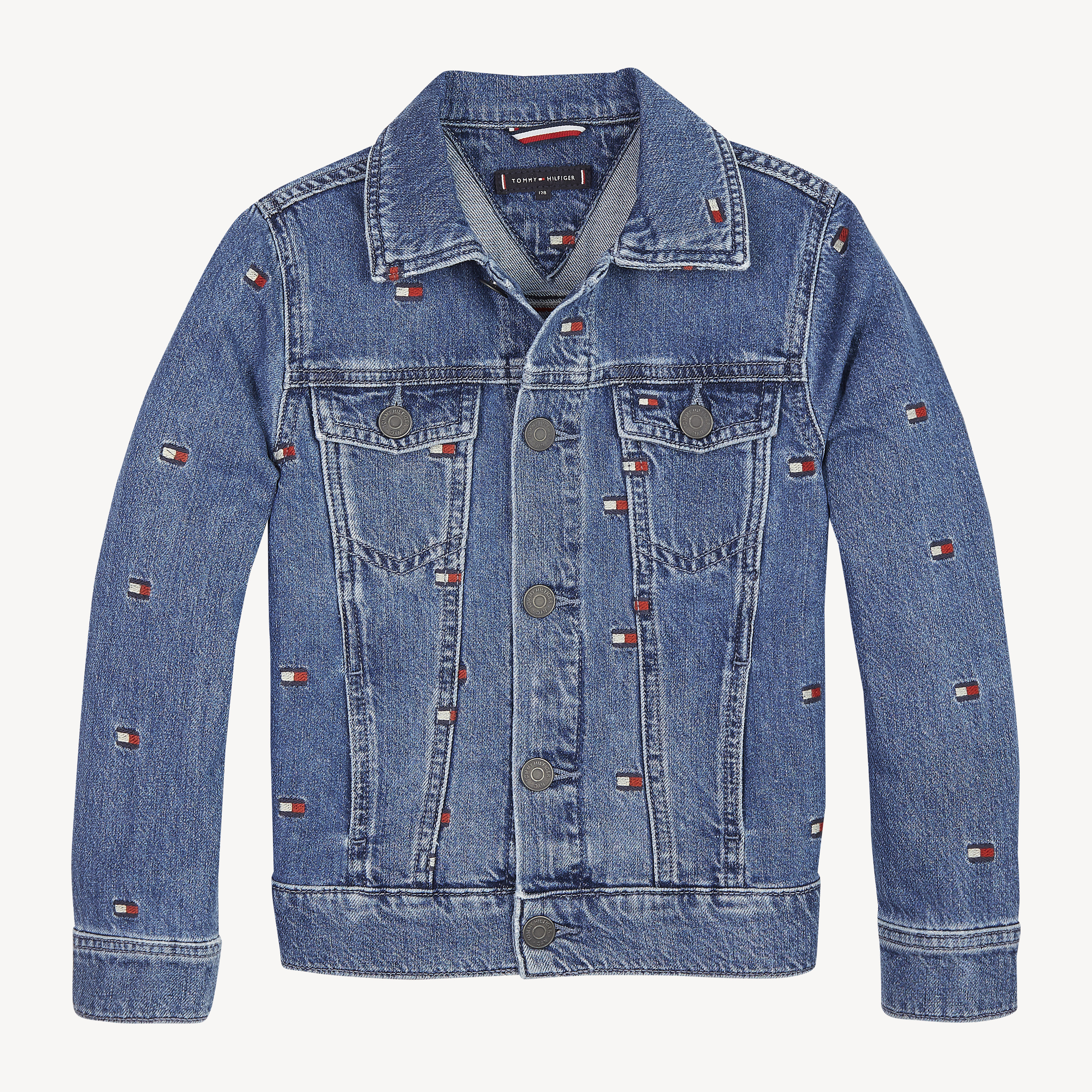 Kids oversized outlet denim jacket