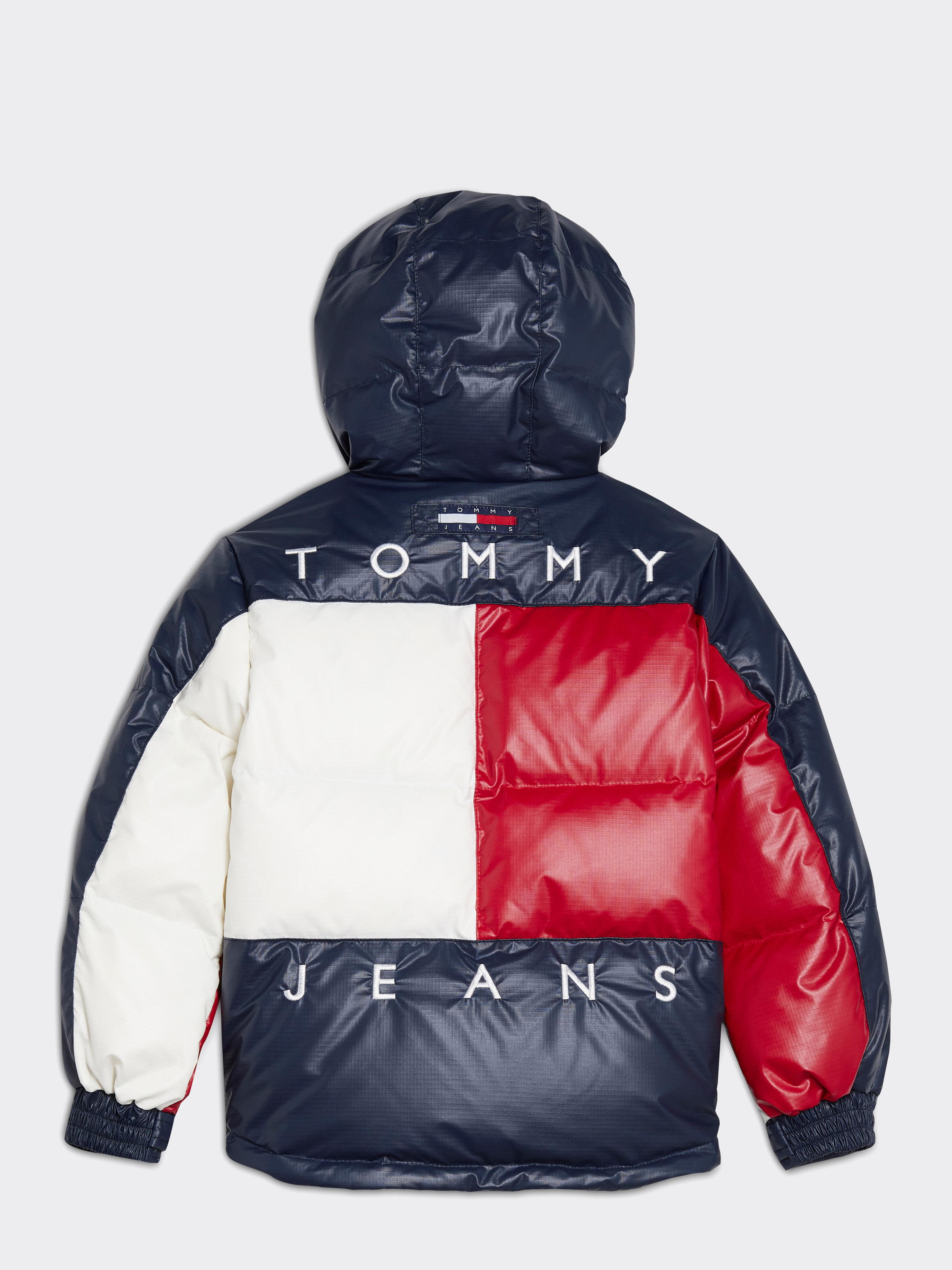 Kids 3 7 Flag Puffer Popover Jumpers Tommy Hilfiger