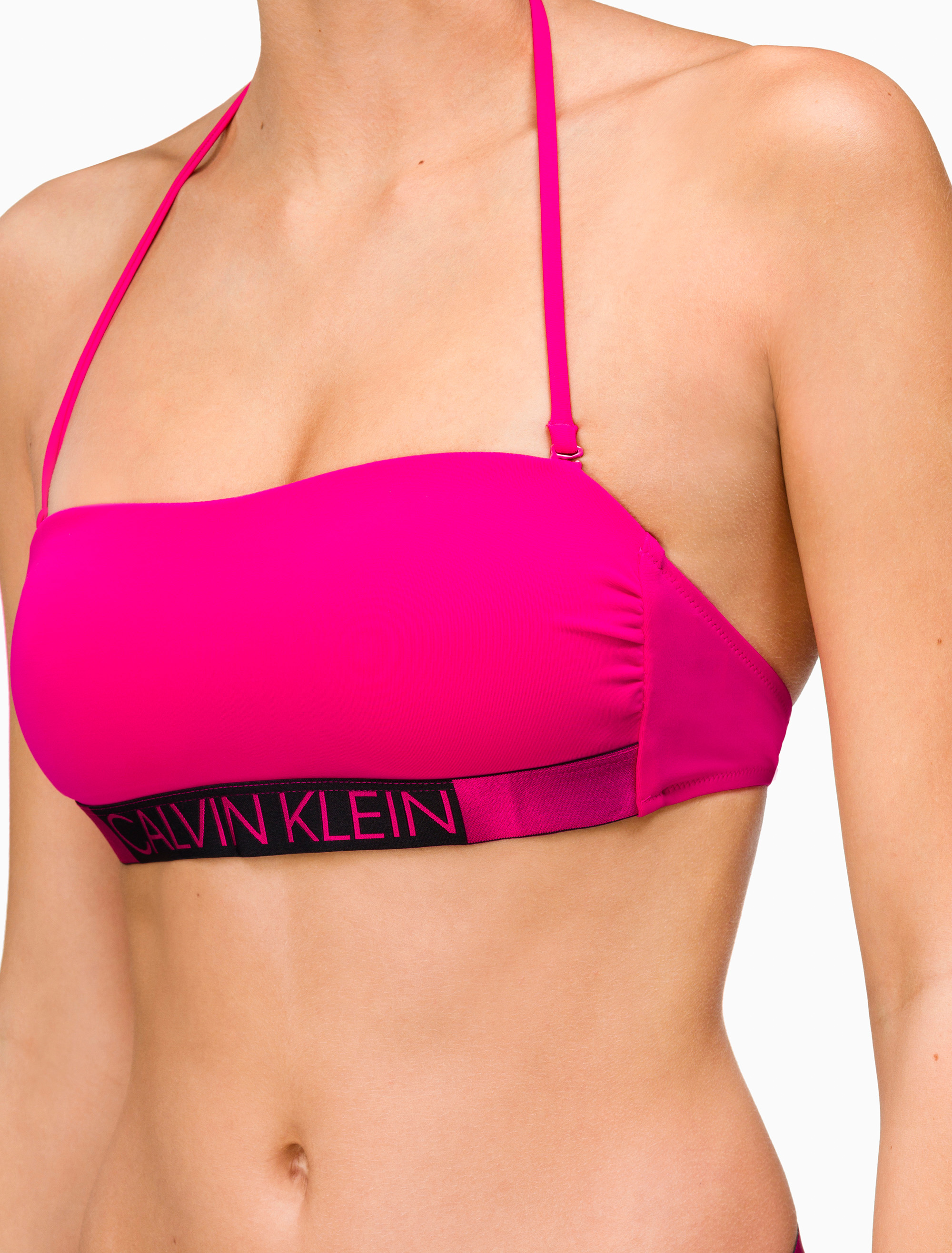 calvin klein pink bikini top