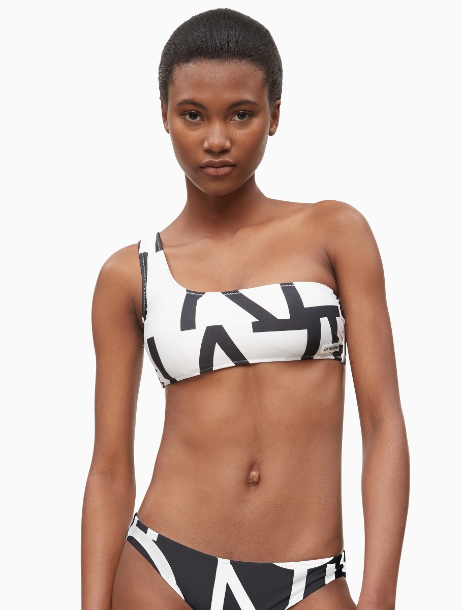 calvin klein one shoulder swimsuit