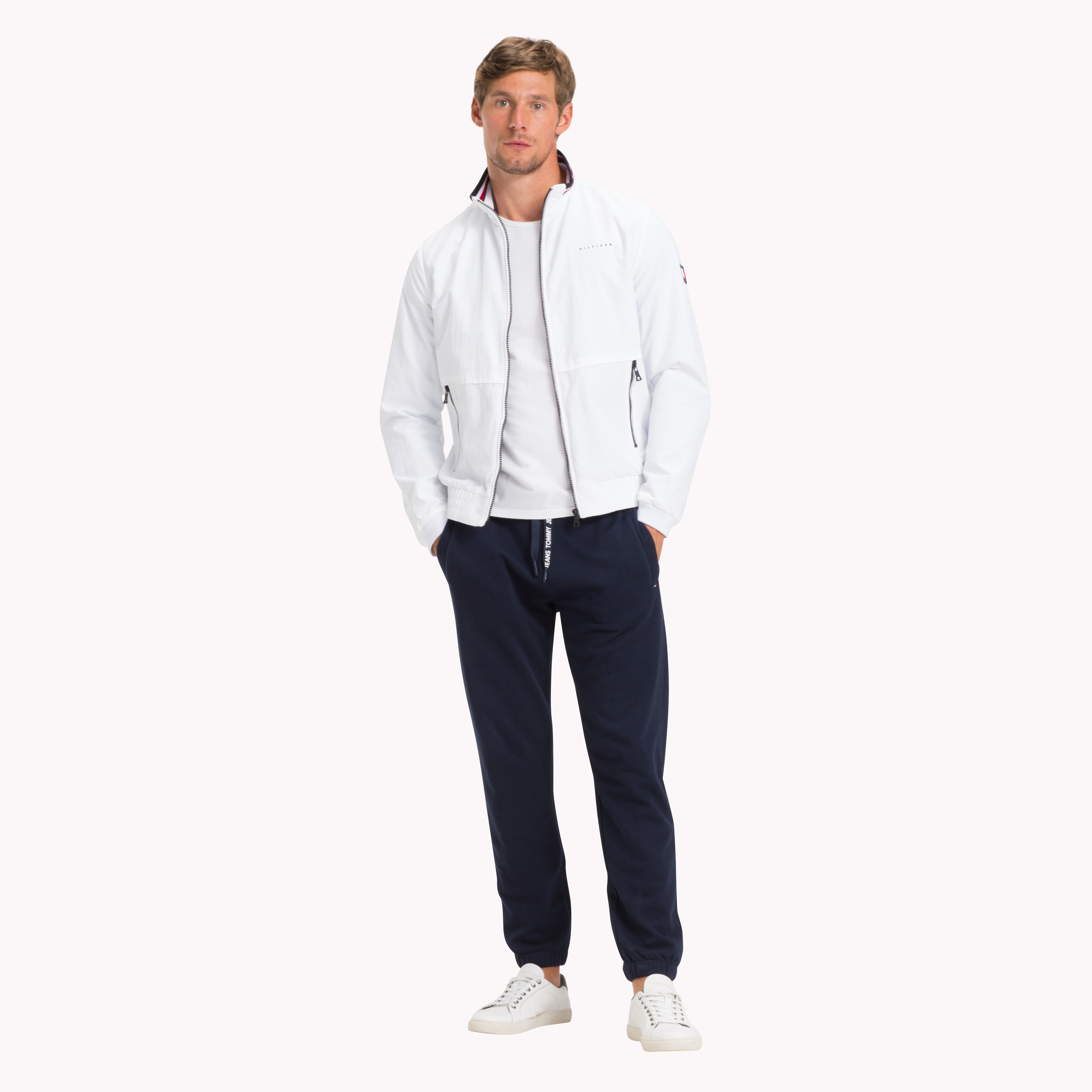 新品未使用　werthy FLY HIGH BIG GILET ホワイト White Nylon High Neck Zip Bomber Jacket | Coats & Jackets