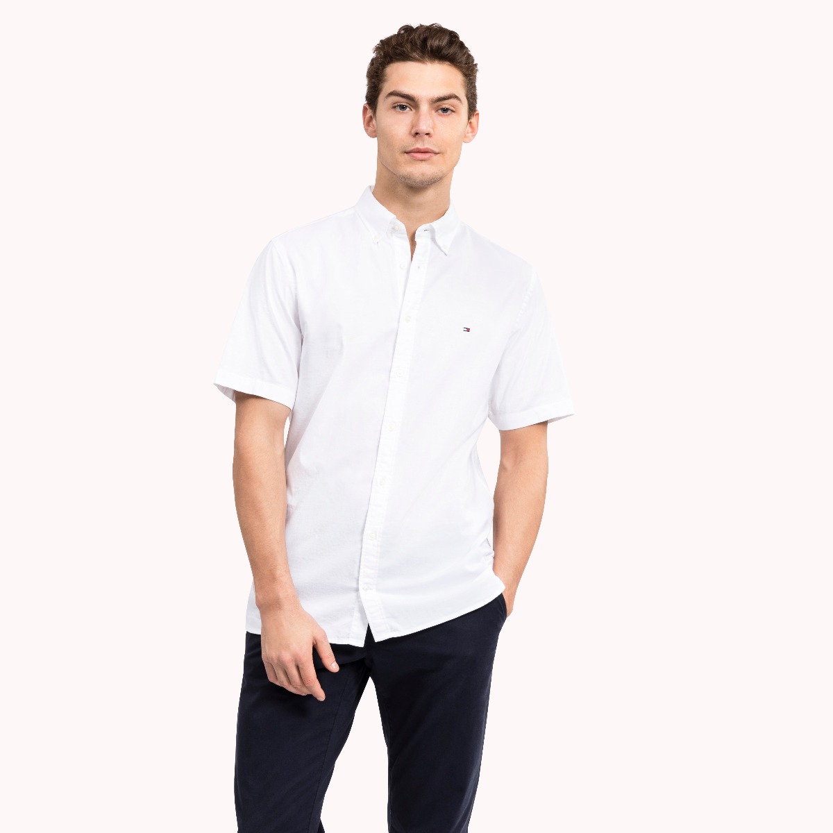 mens tommy hilfiger short sleeve shirt