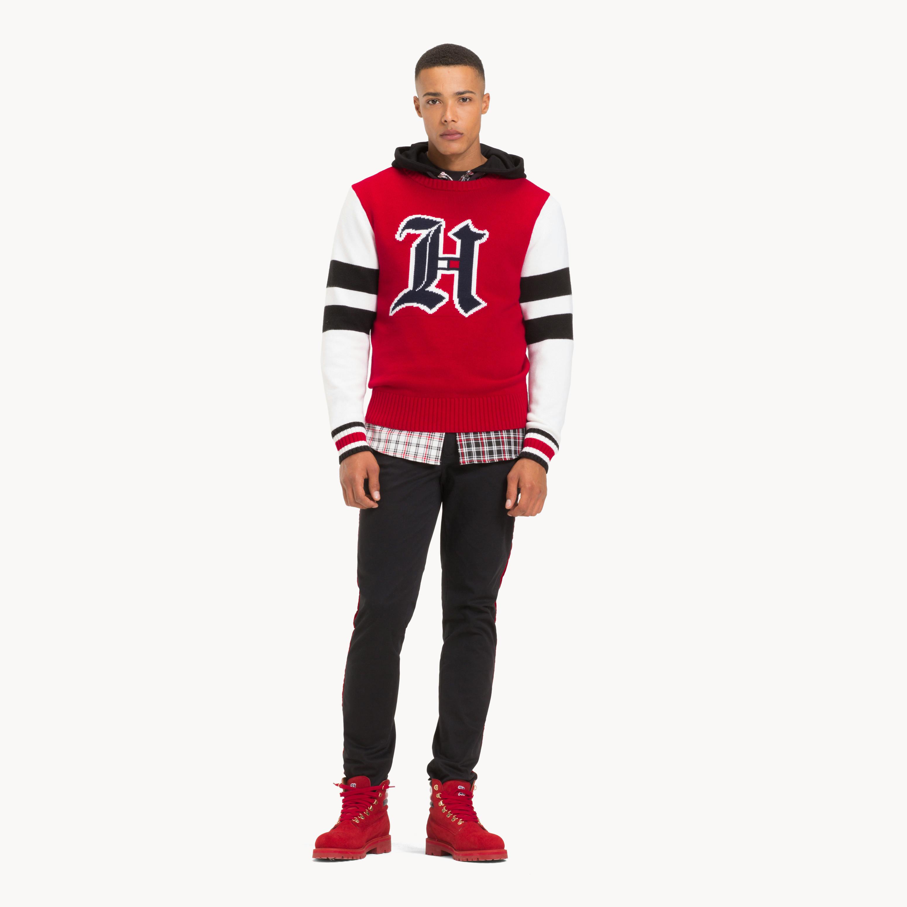 Red Lewis Hamilton Logo Jumper | Knitwear | Tommy Hilfiger