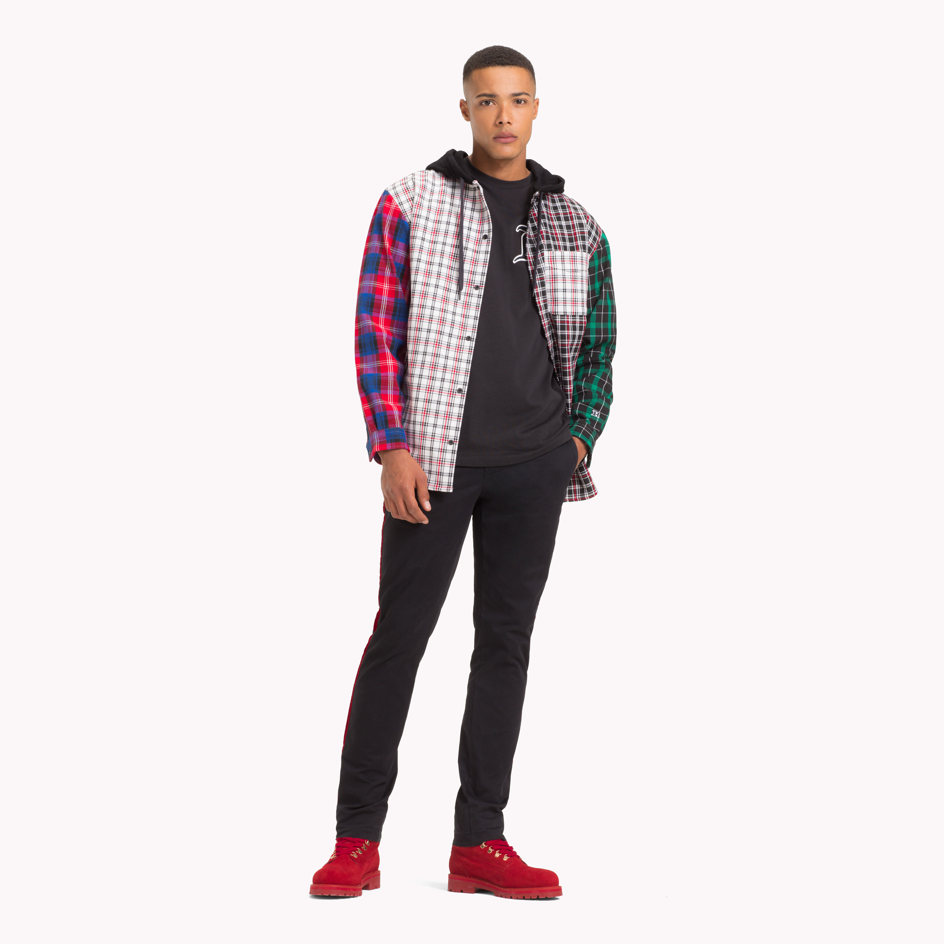 Tommy jeans checkered on sale hoodie