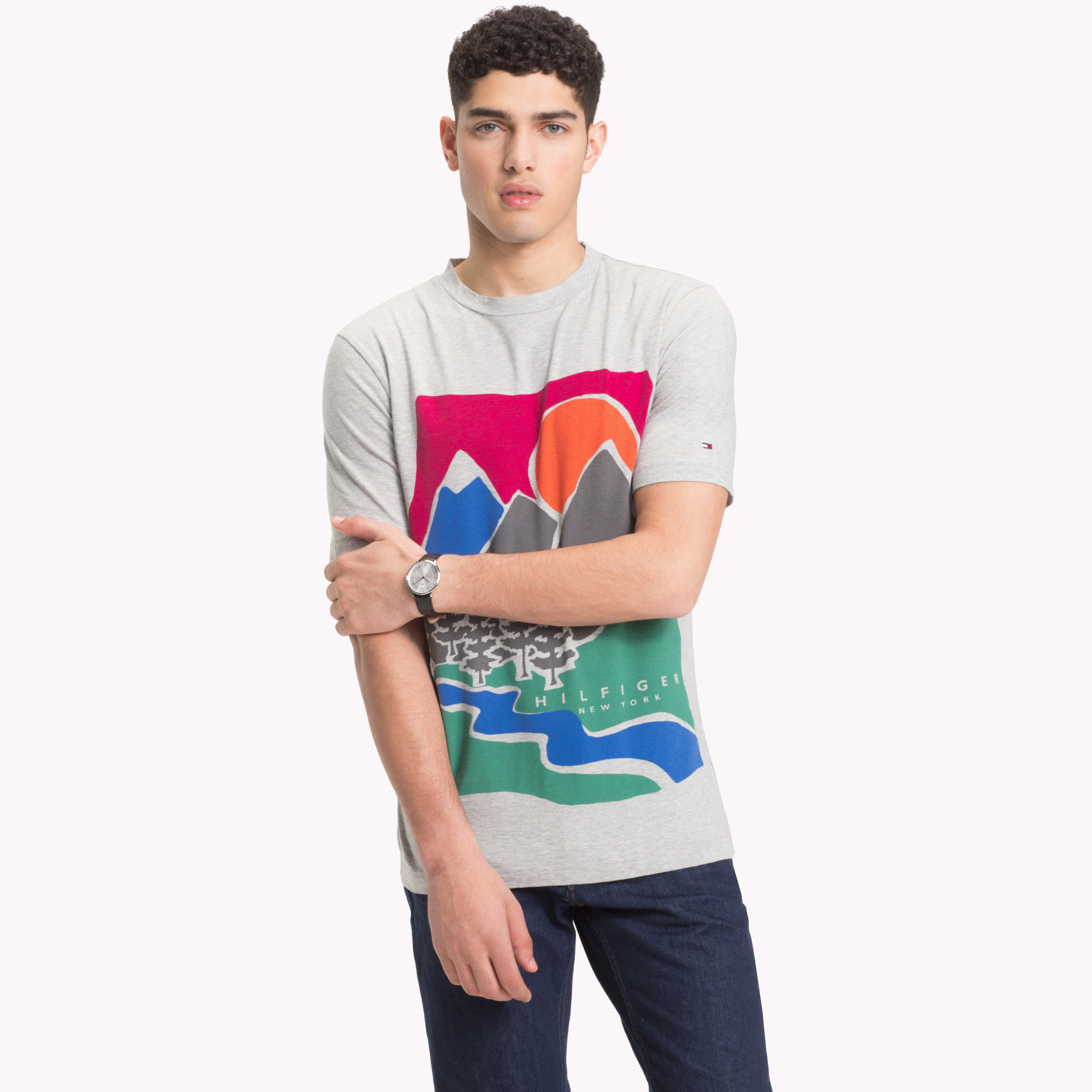 tommy hilfiger mountain t shirt