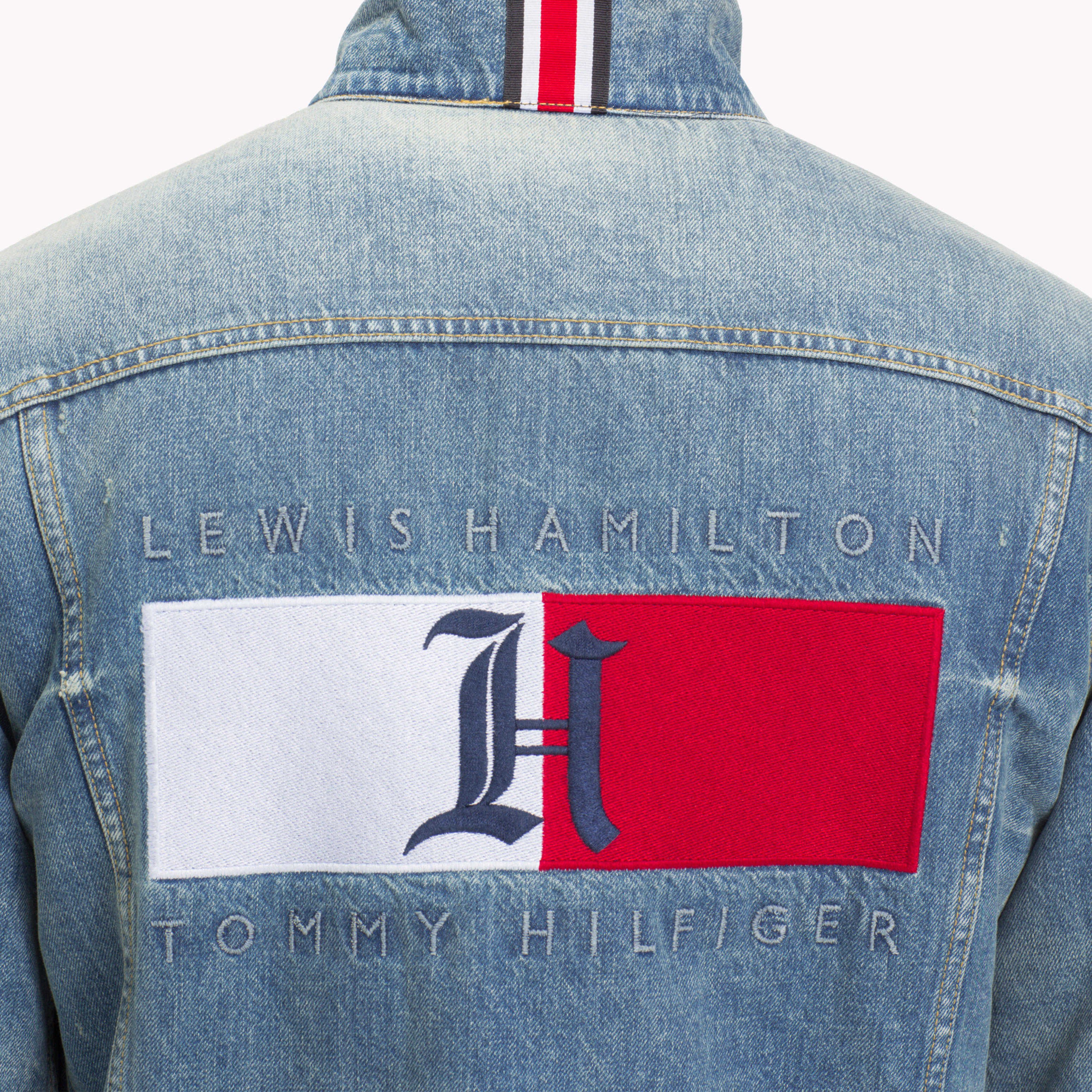 Blue Lewis Hamilton Denim Jacket Coats Jackets Tommy Hilfiger