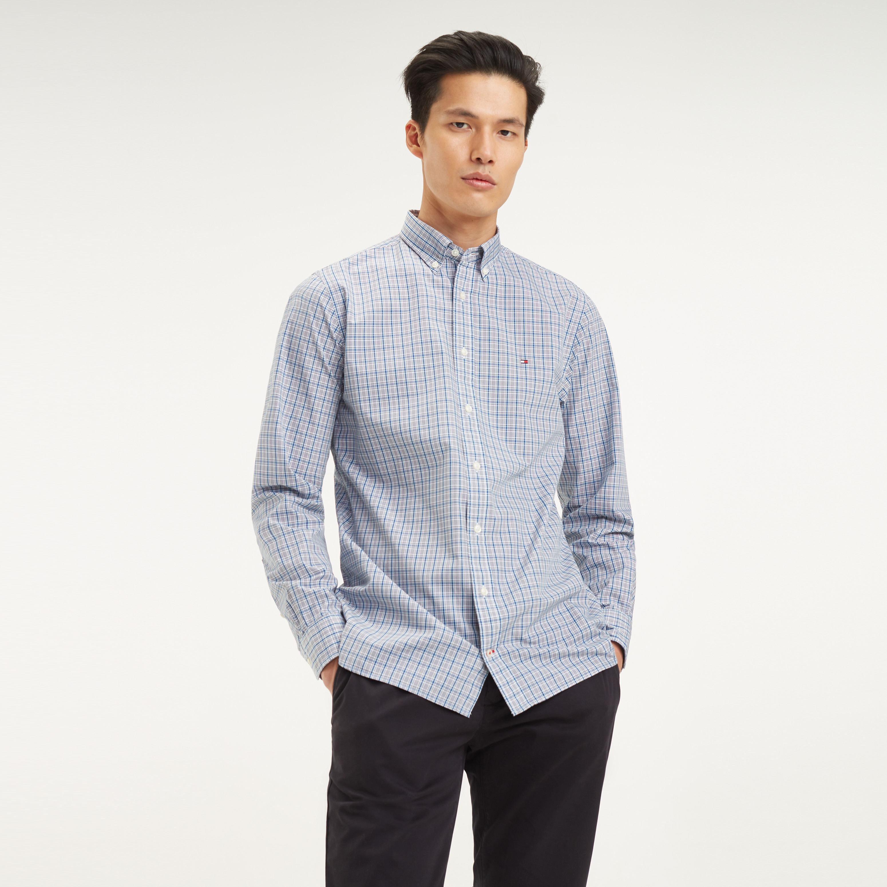 tommy hilfiger gingham check shirt