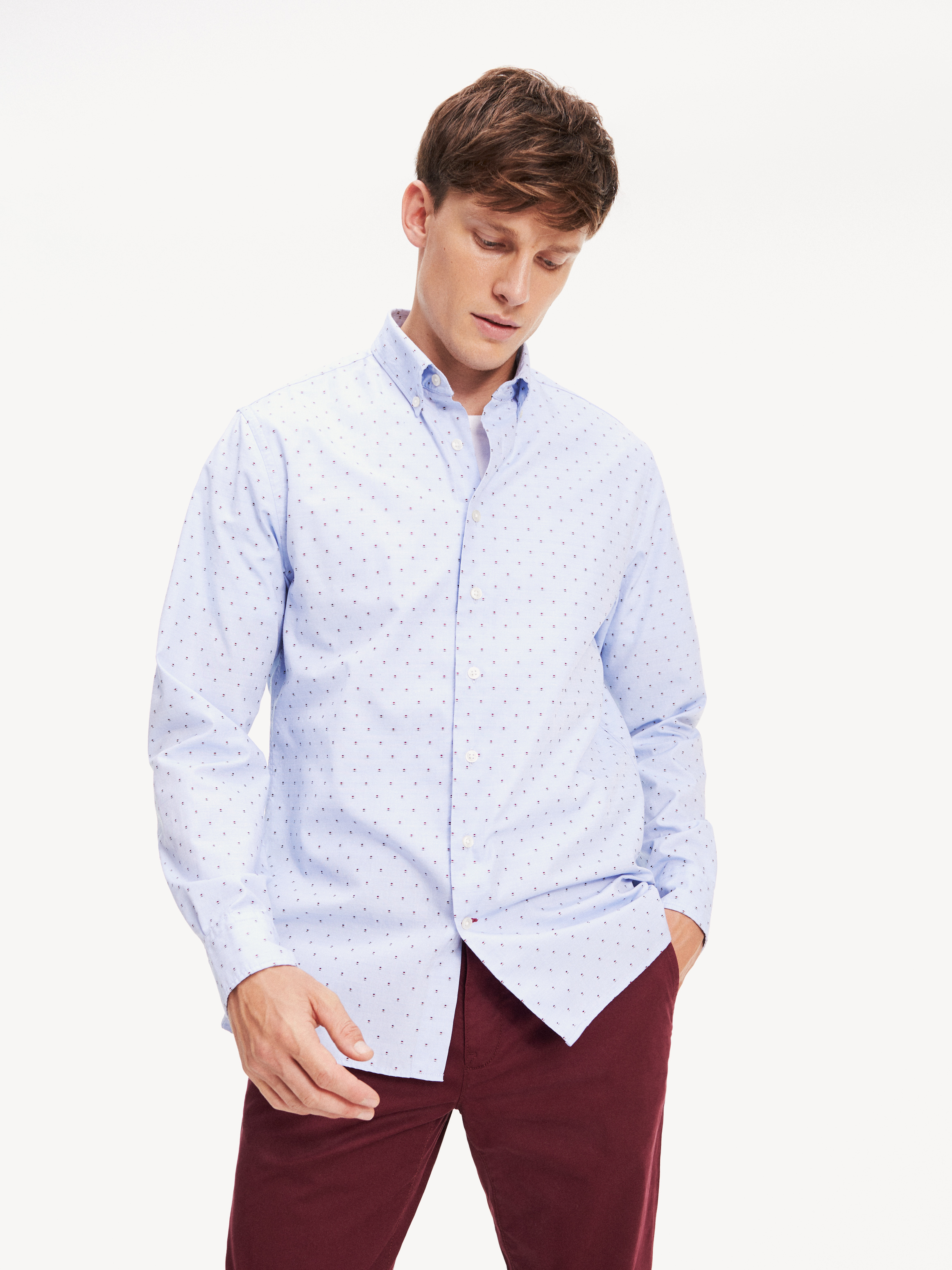 Regular Fit Flag Embroidered Shirt 