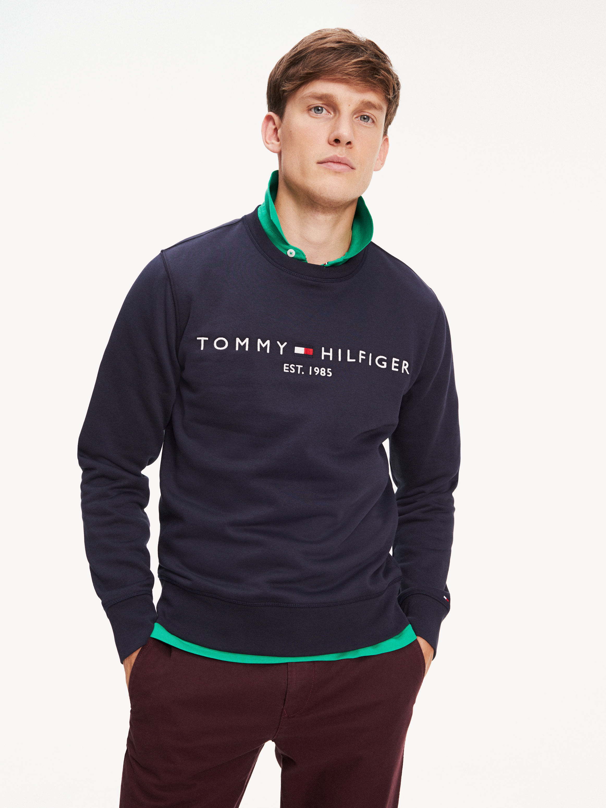 tommy hilfiger flex logo sweatshirt