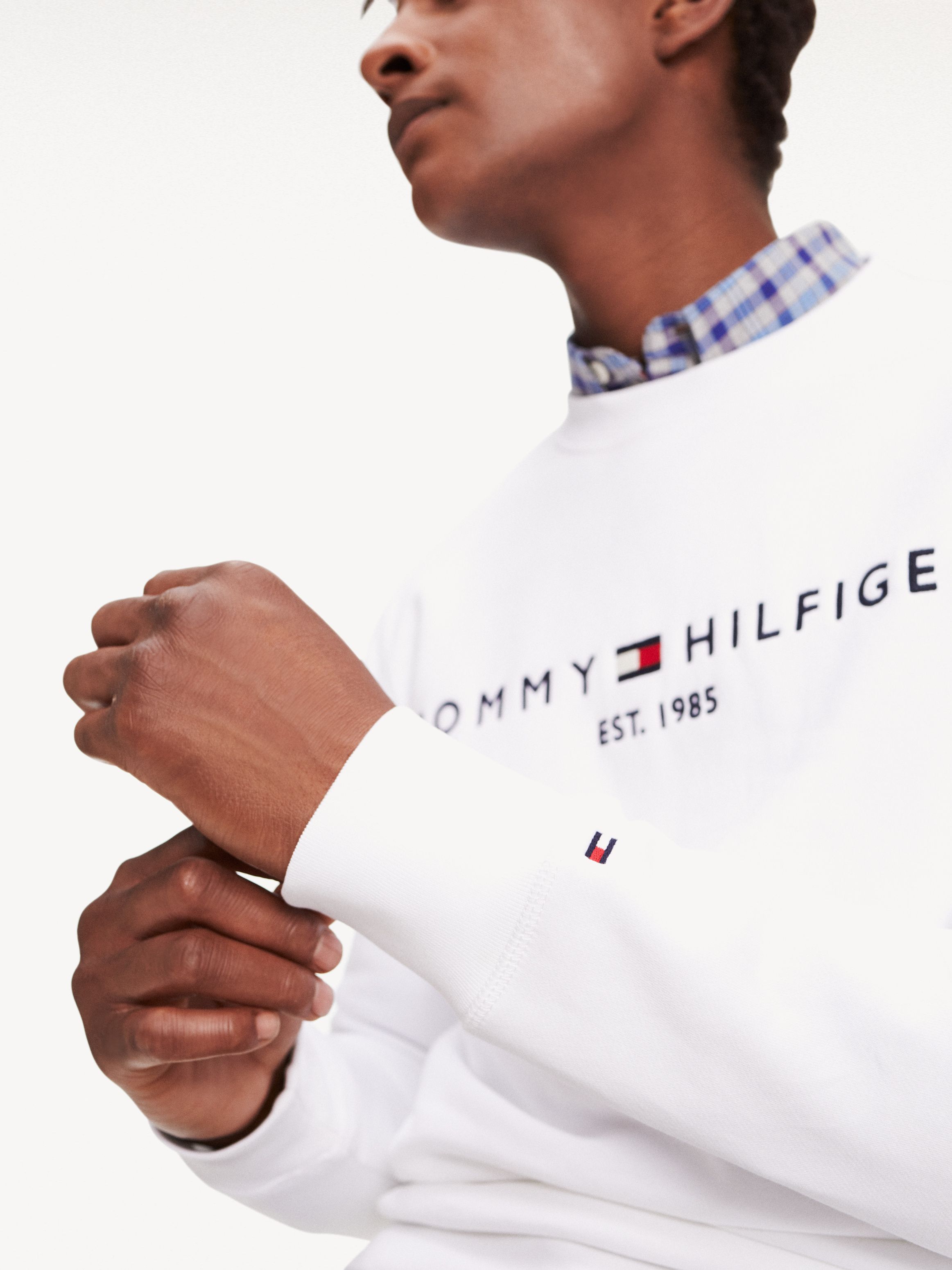 tommy hilfiger flex logo sweatshirt