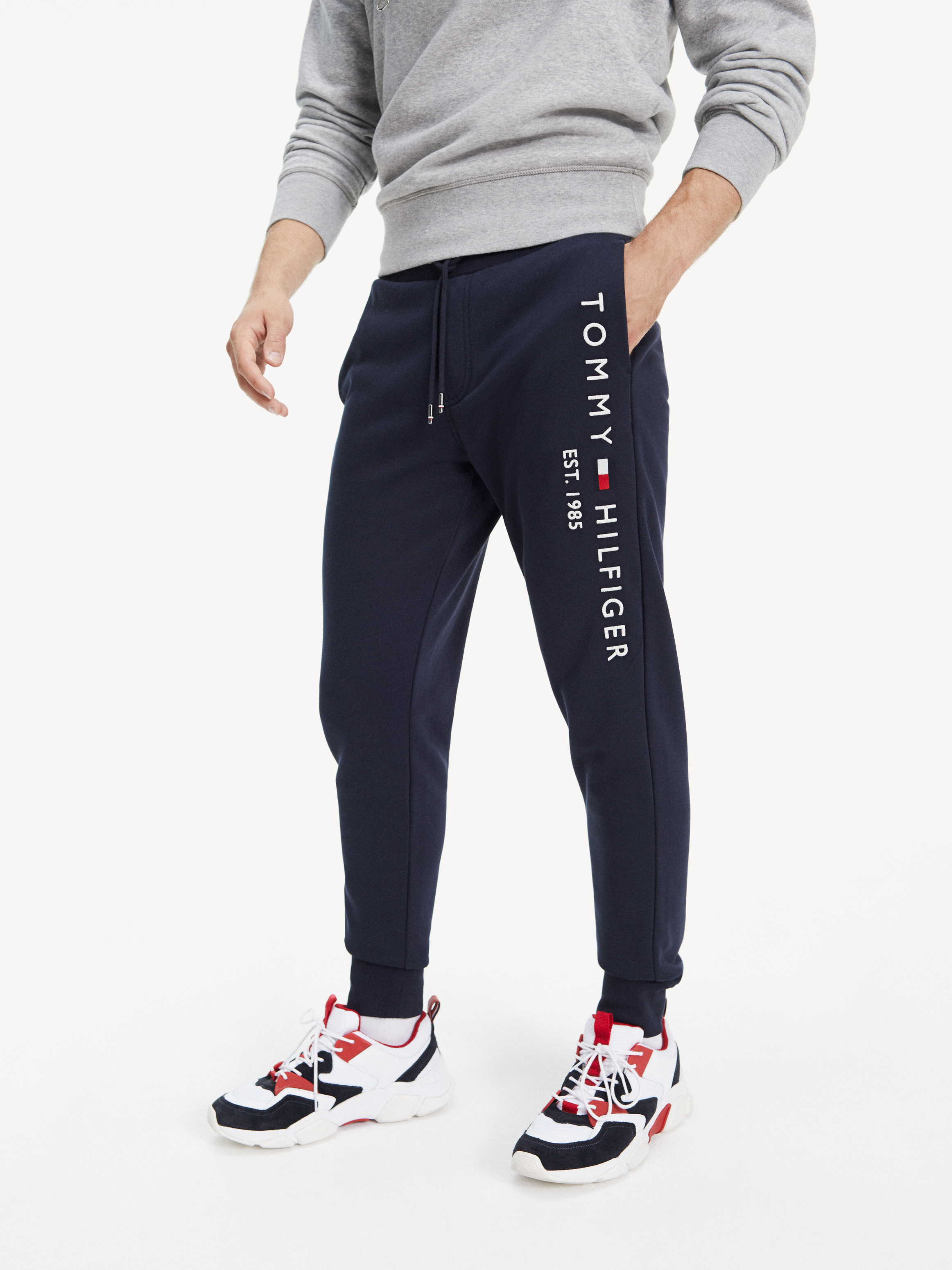 cotton blend joggers for men