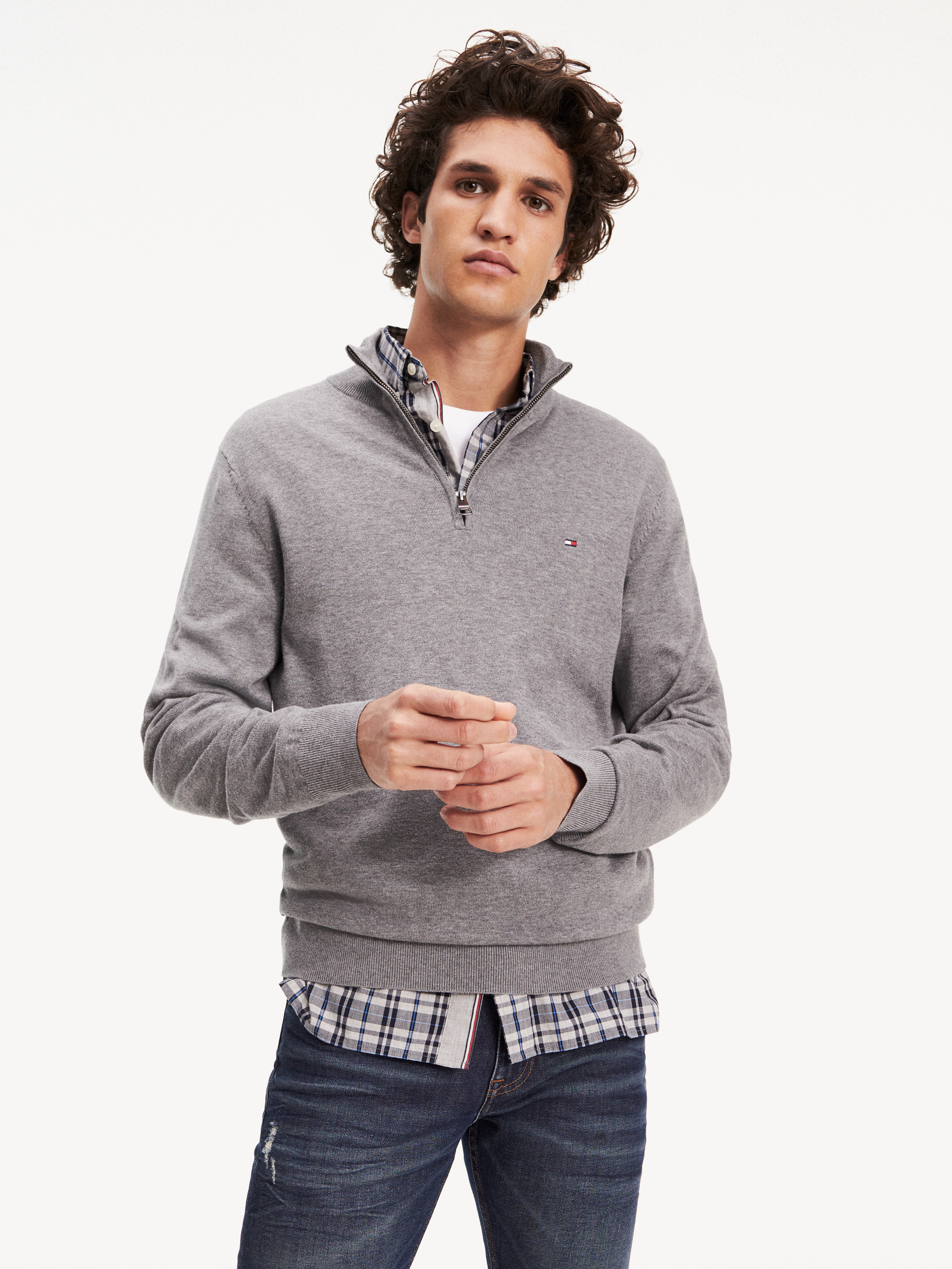 Half zip store jumper sale