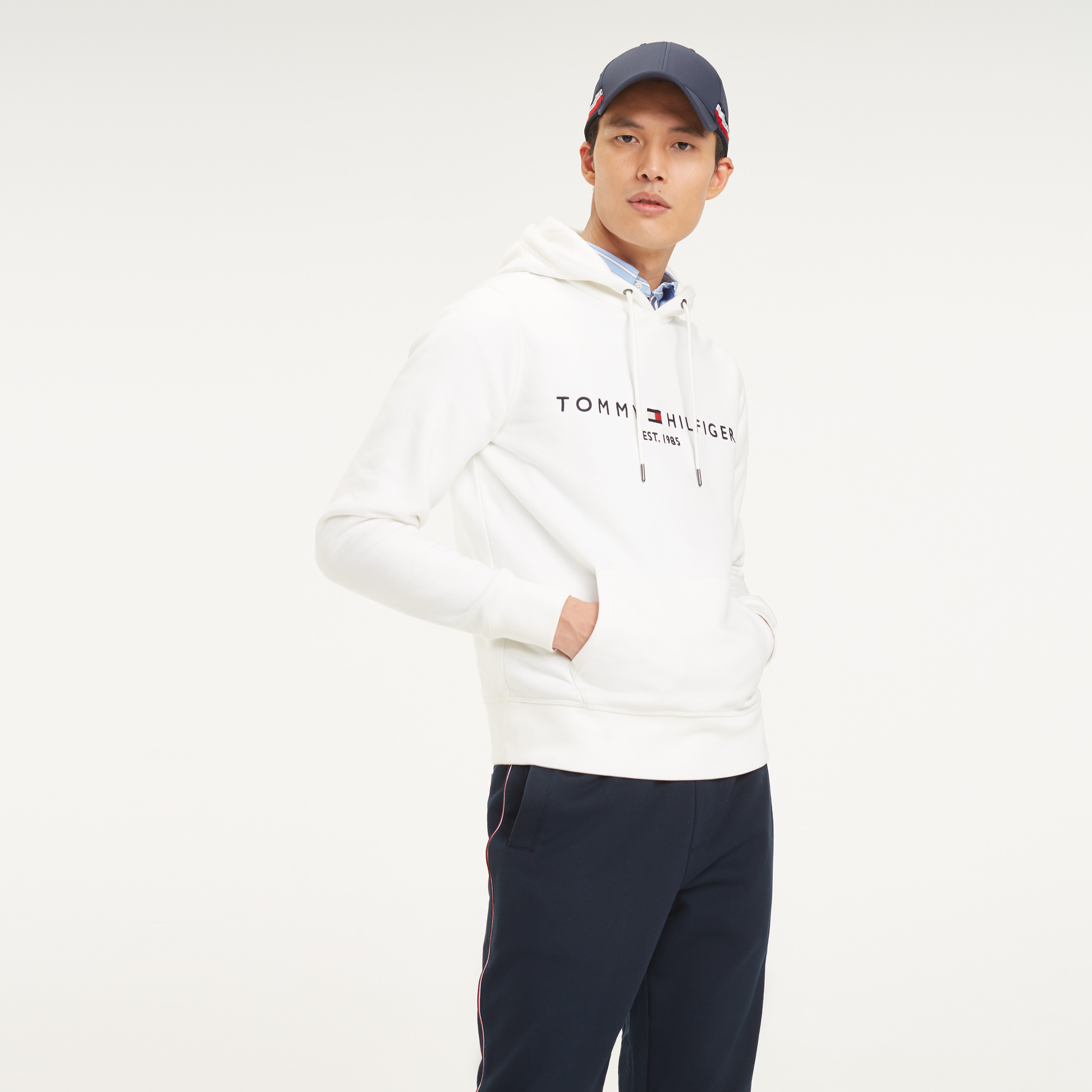 hoodie tommy hilfiger white