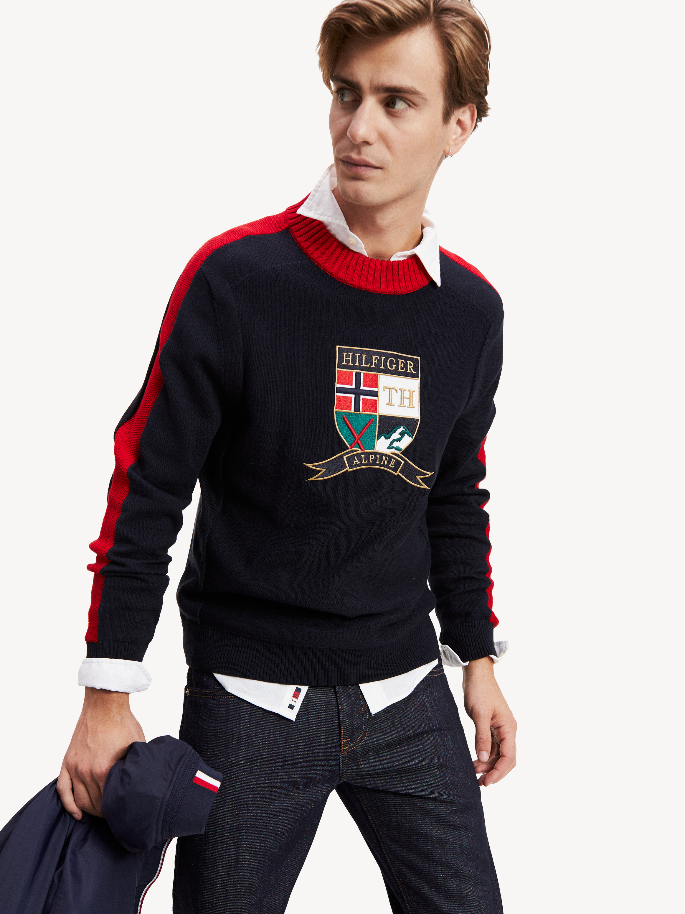 tommy hilfiger embroidered jumper