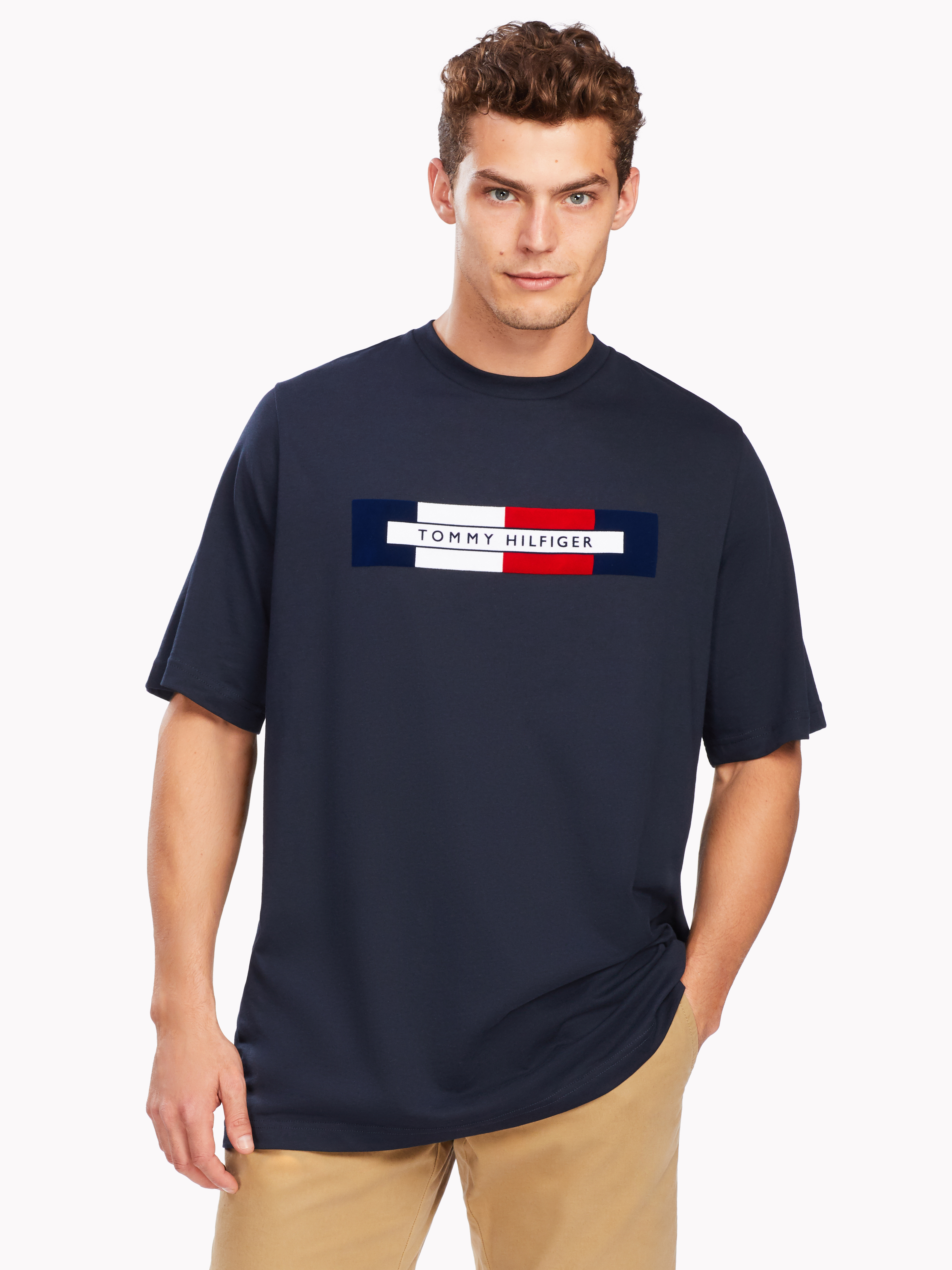 Box Logo Tee T shirts Tommy Hilfiger