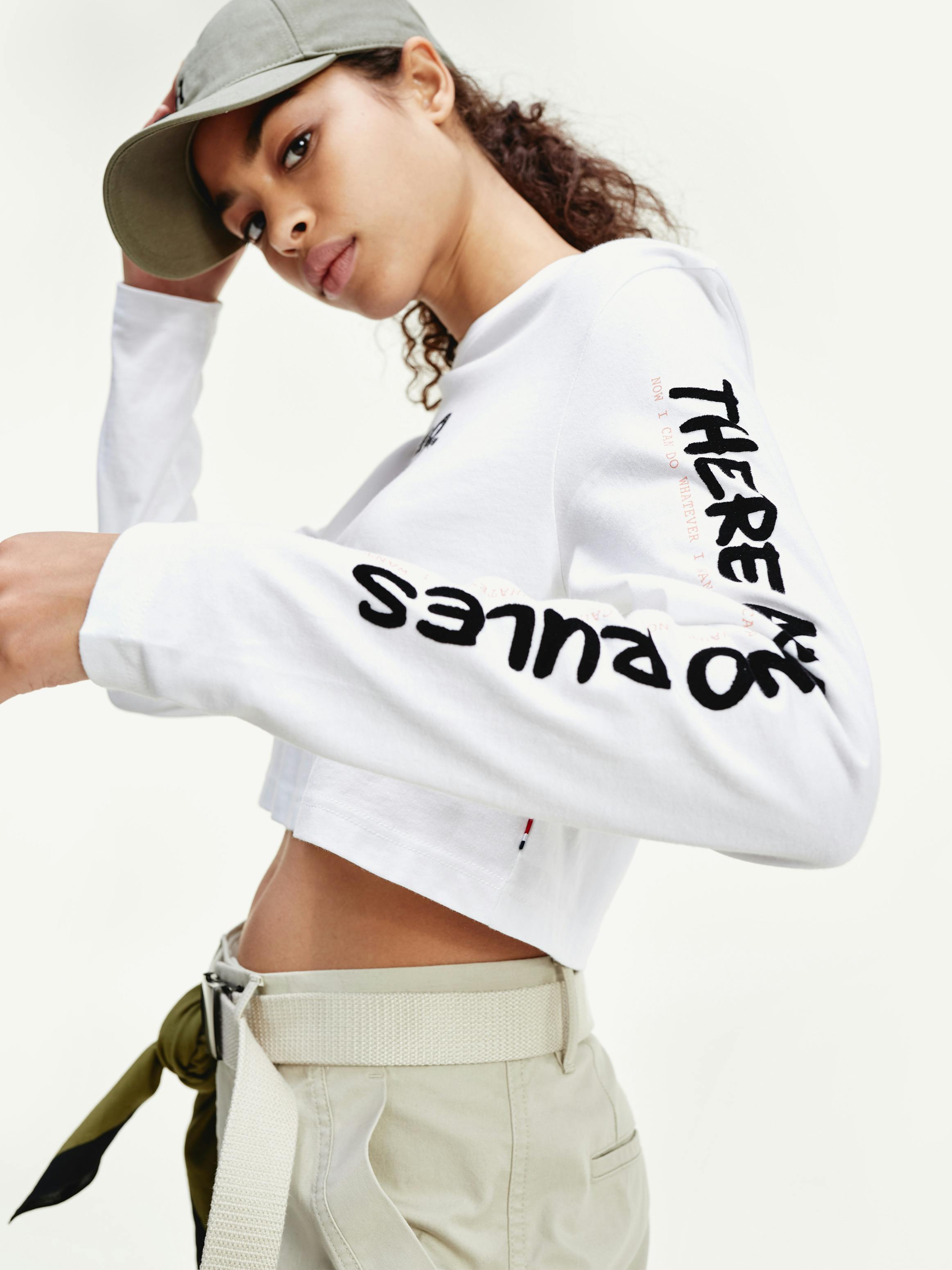 Lewis Hamilton X H.e.r. Womens Cropped T-shirt|t-shirts|tommy Hilfiger