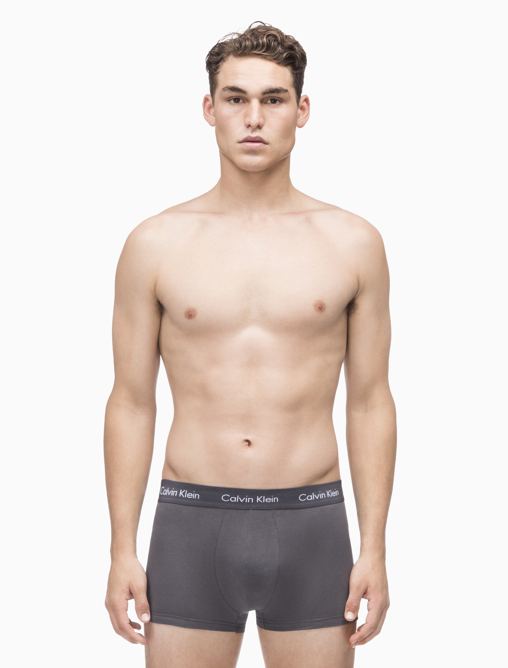 calvin klein men's cotton stretch multipack low rise trunks