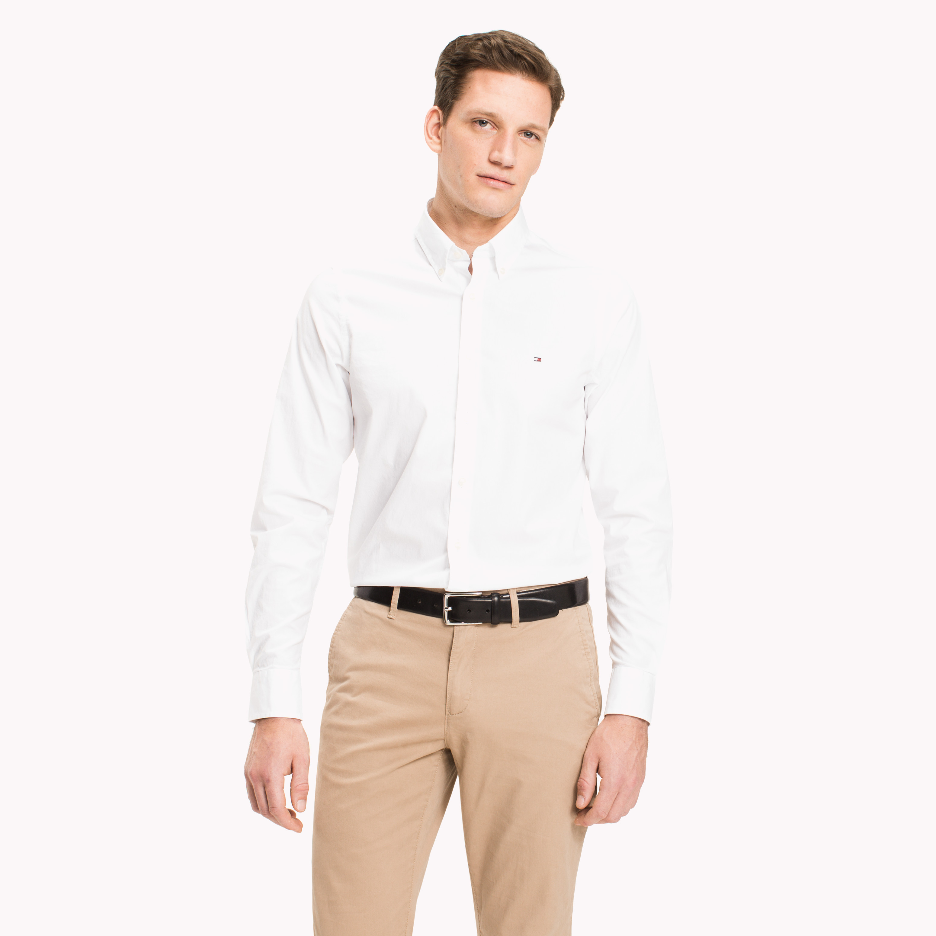 Tommy hilfiger sale stretch poplin shirt