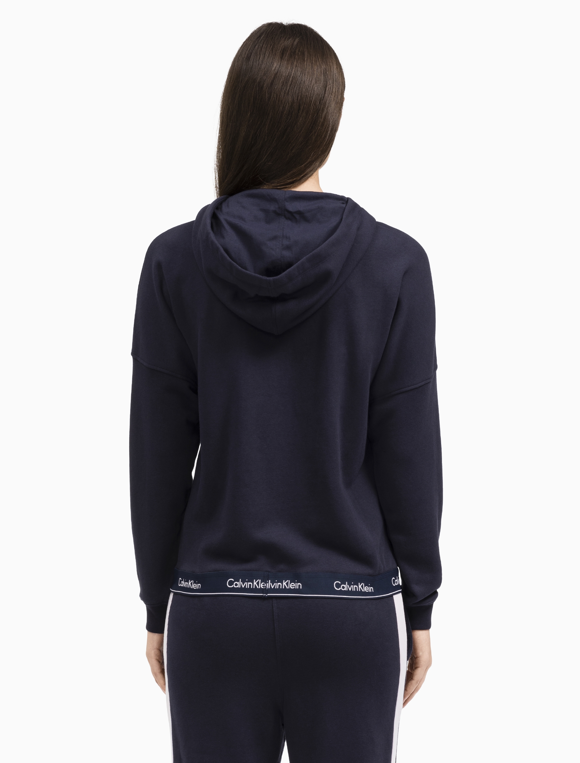 calvin klein modern cropped hoodie sweatshirt