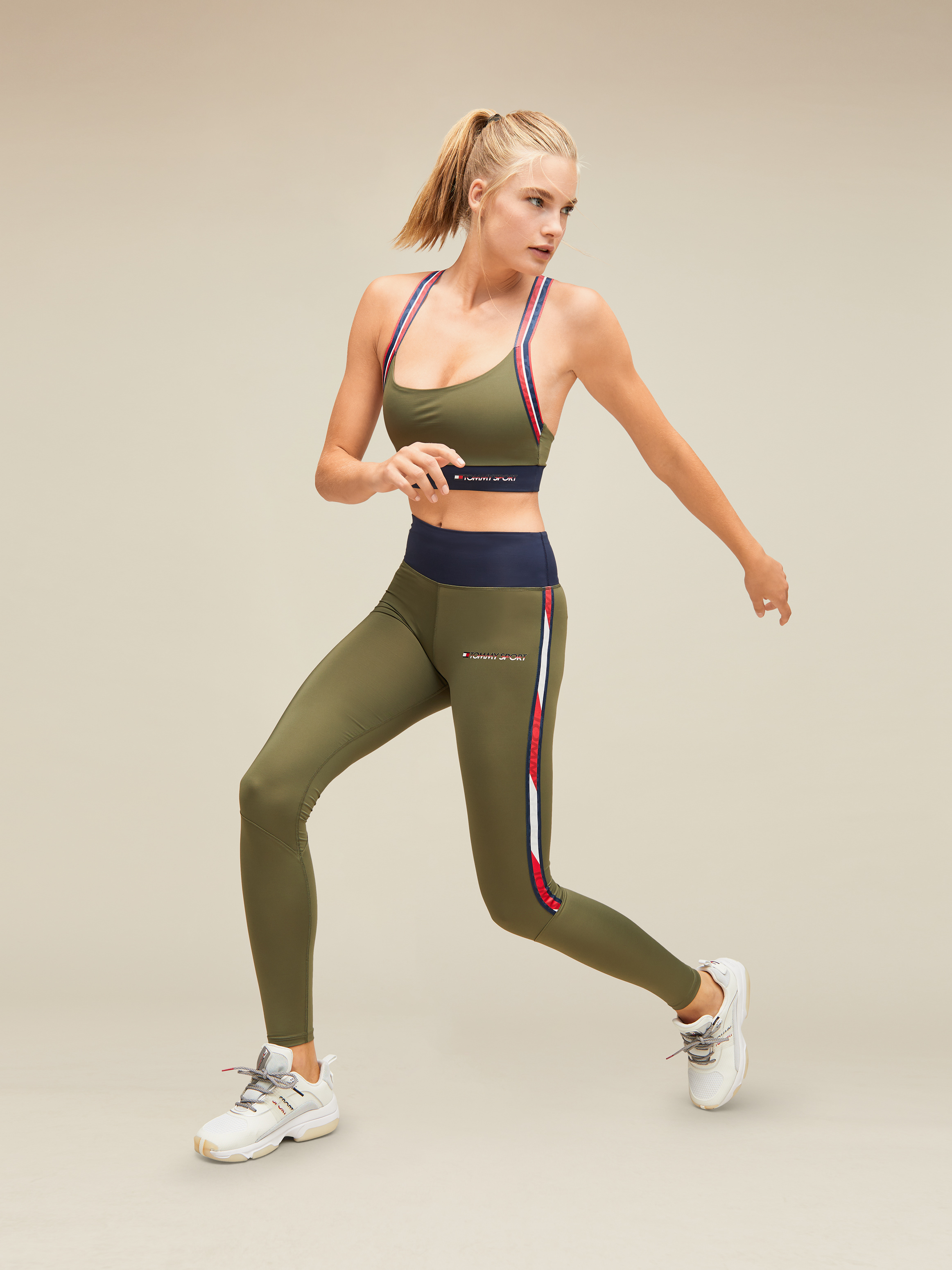 Full Length Logo Tape Leggings Pants Tommy Hilfiger