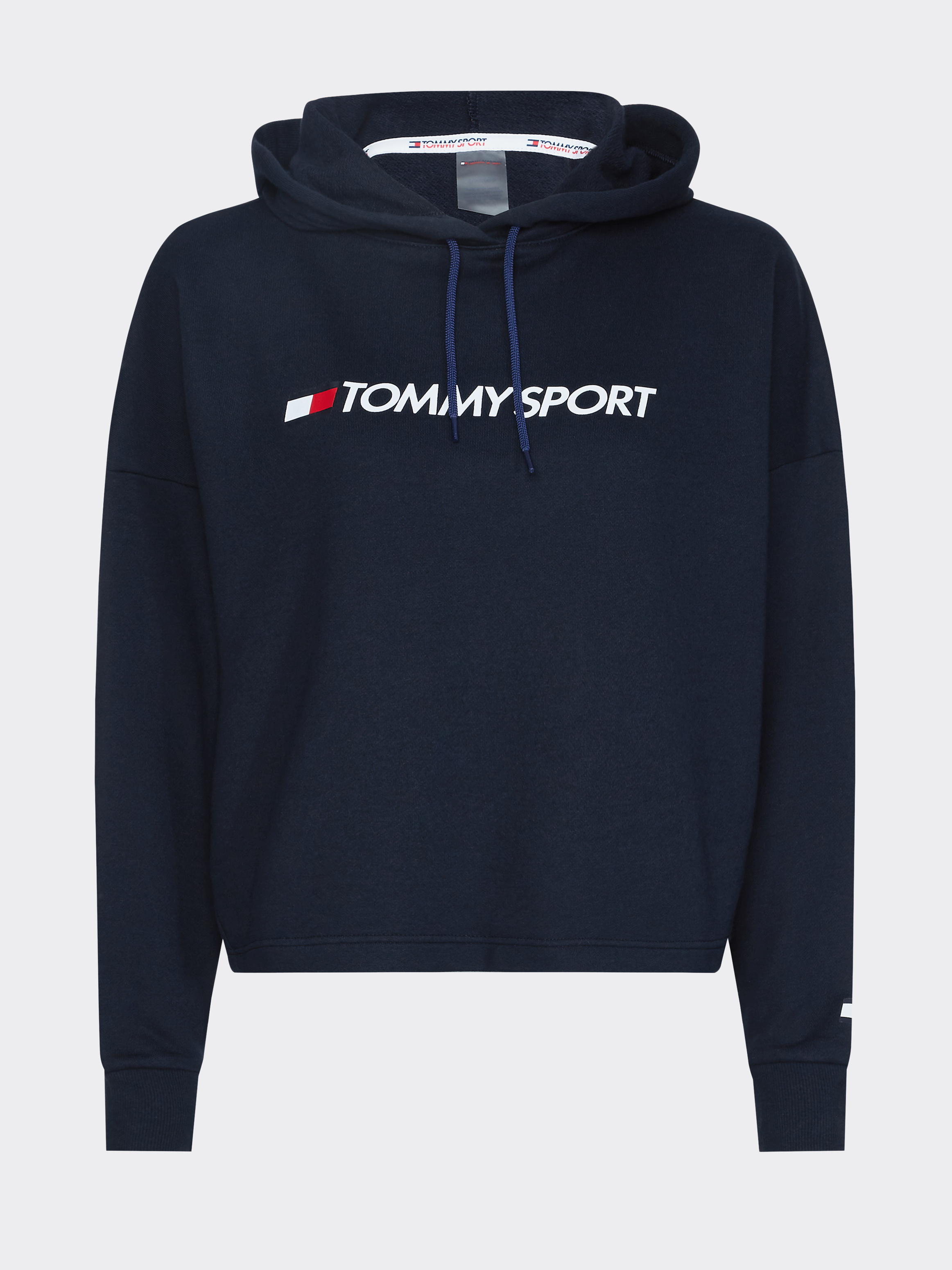 Logo Cropped Hoodie Sweatshirts Hoodies Tommy Hilfiger