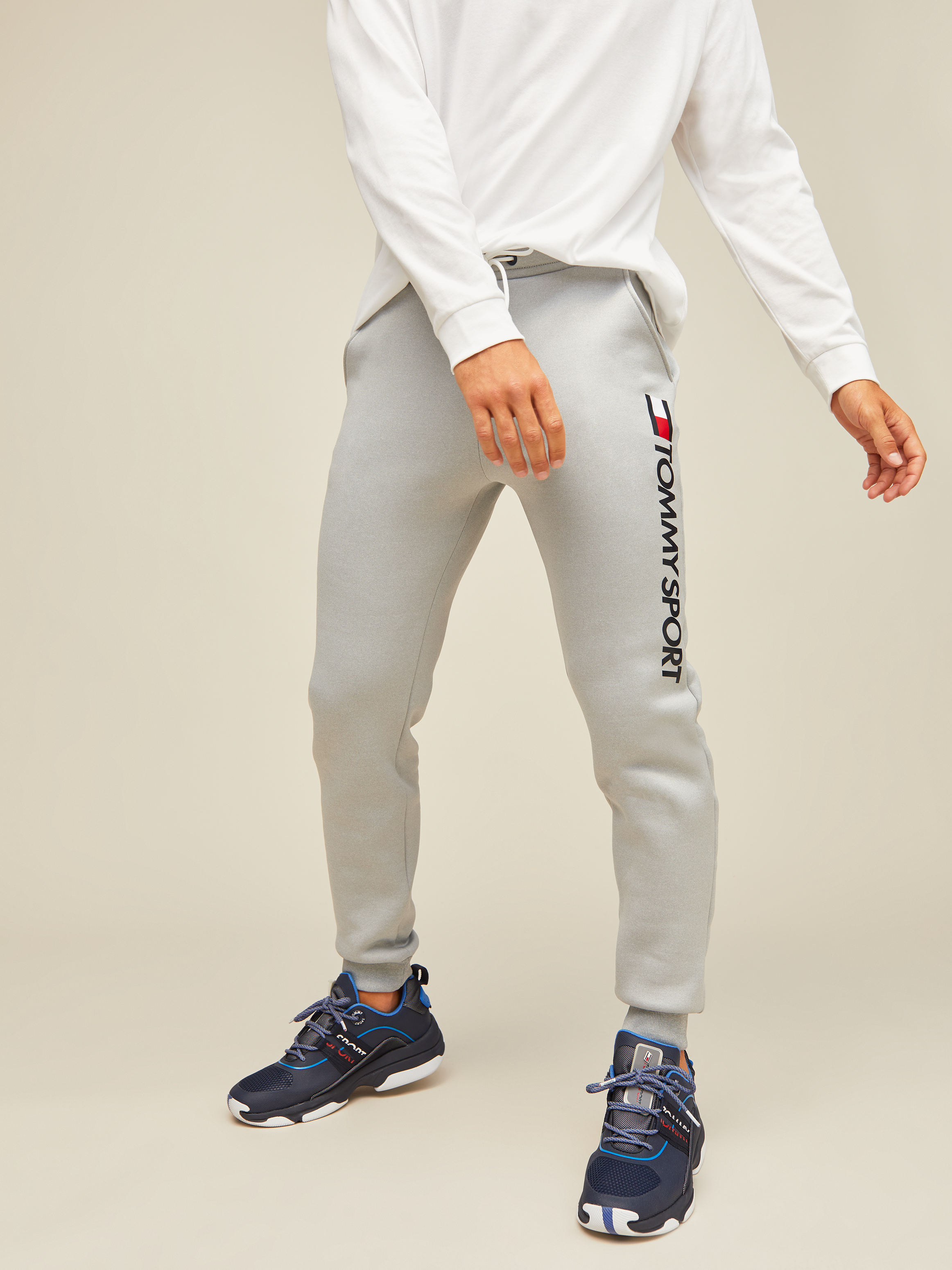 tommy hilfiger grey joggers