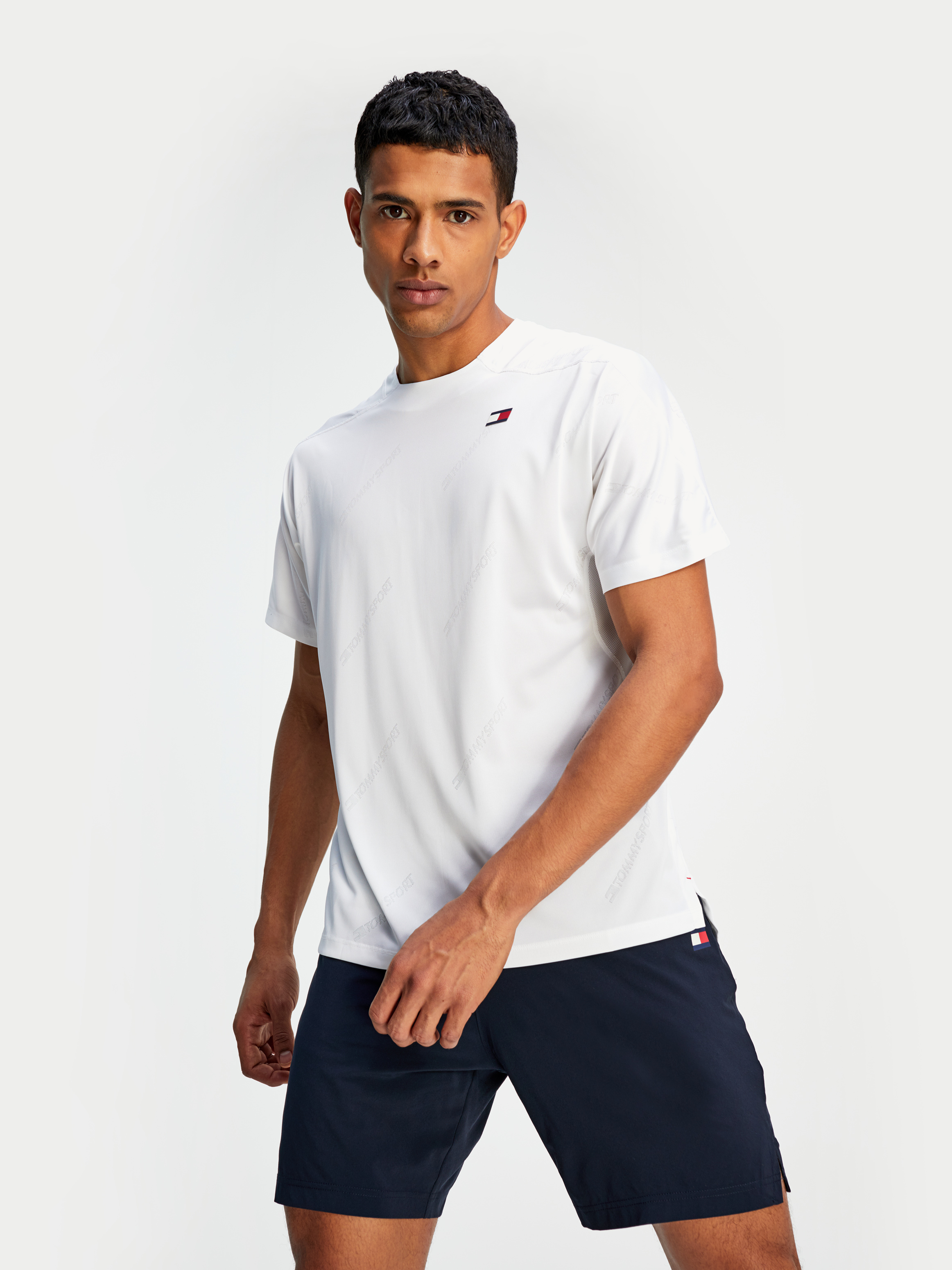 tommy sport white t shirt