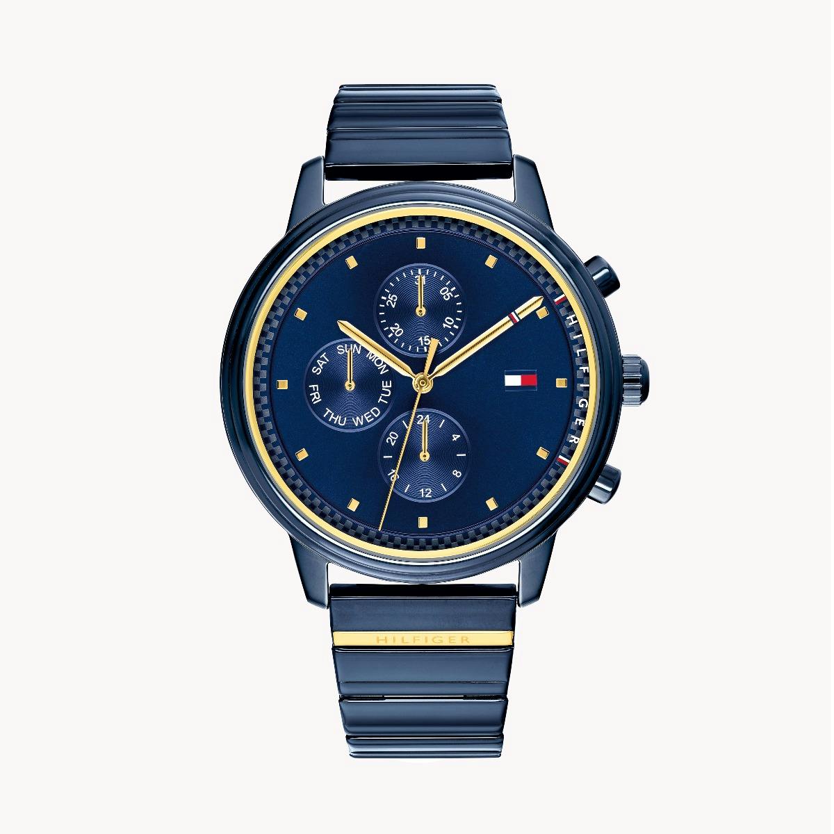Blue Tommy X Gigi Watch Gold Bracelet | Watches | Tommy Hilfiger
